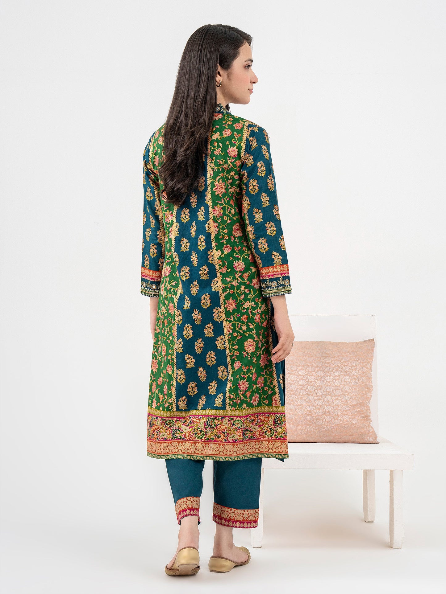 2 Piece Lawn Suit-Embroidered