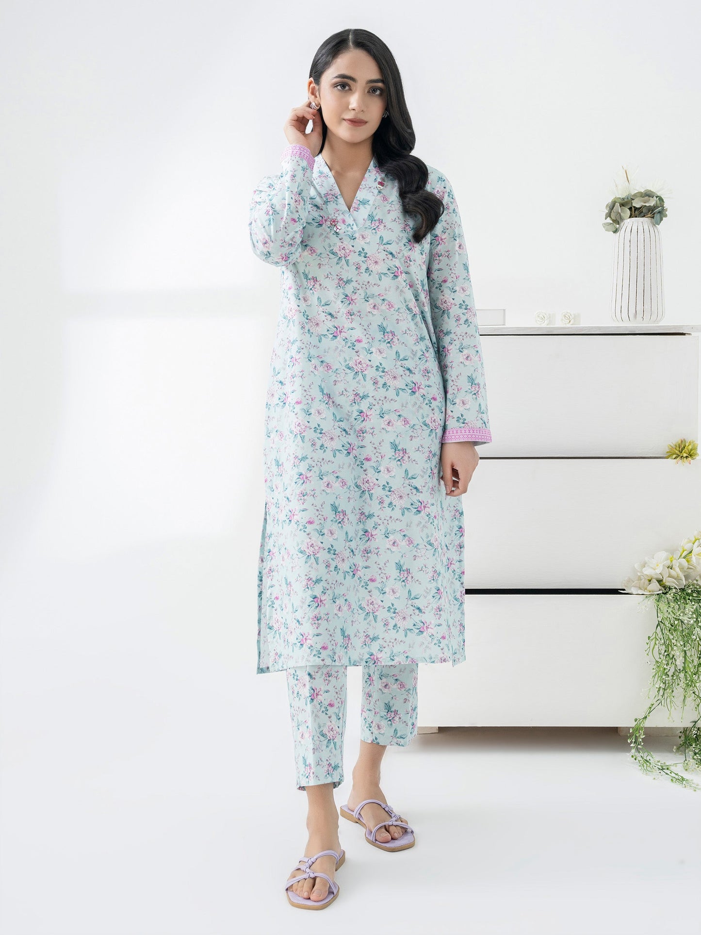 2 Piece Lawn Suit-Printed (Pret)