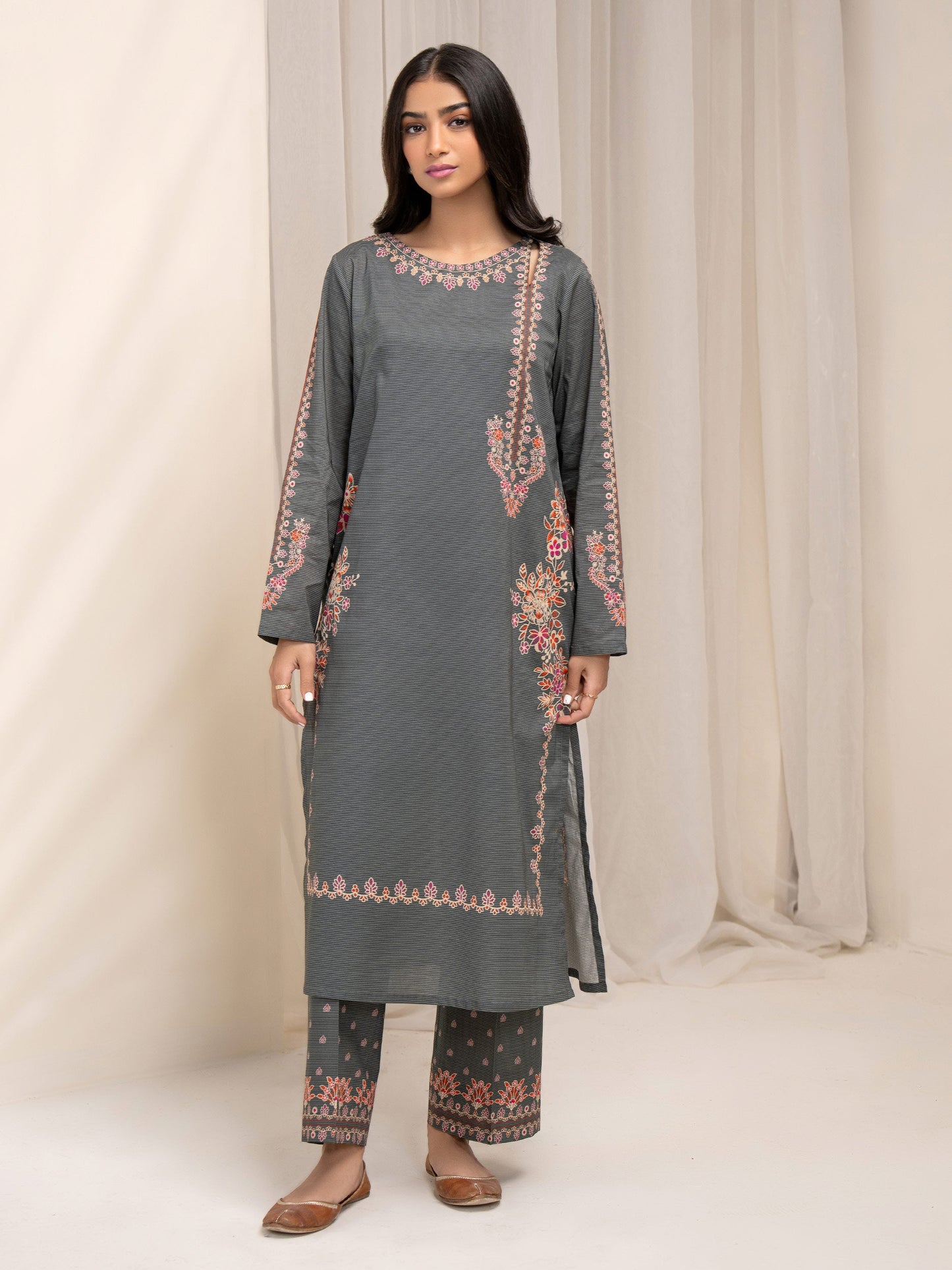 2 Piece Lawn Suit-Paste Print (Pret)