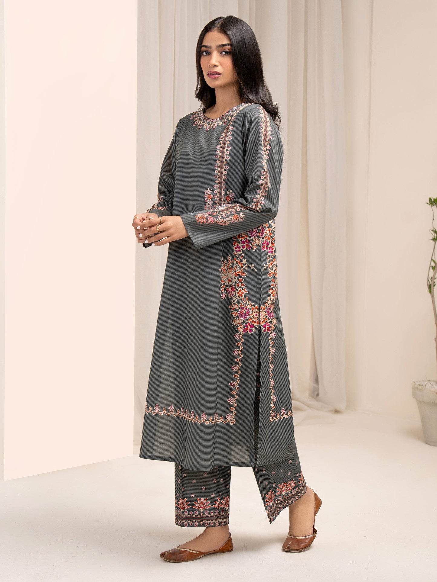 2 Piece Lawn Suit-Paste Print (Pret)