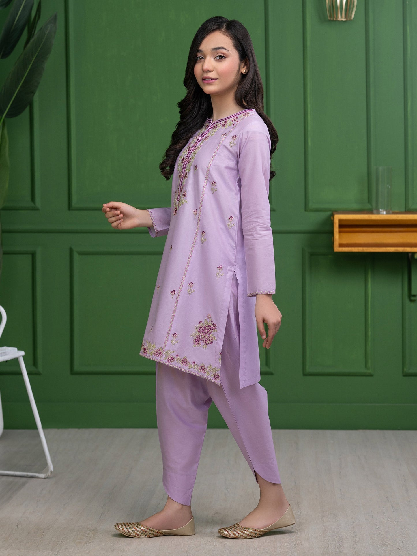 2 Piece Lawn Suit-Embroidered