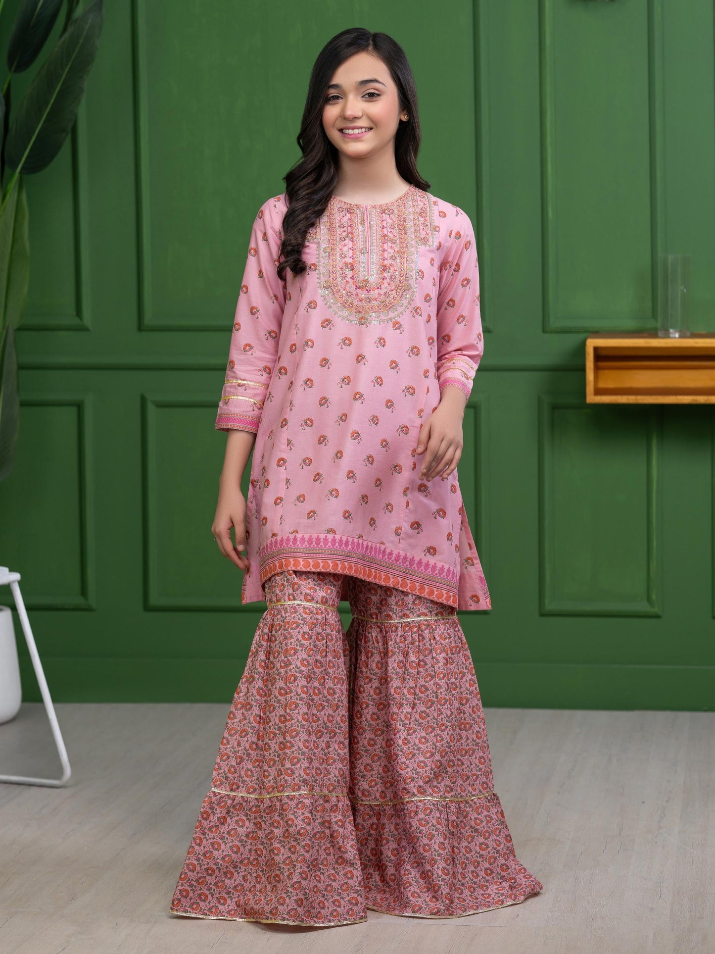 2 Piece Lawn Suit-Embroidered