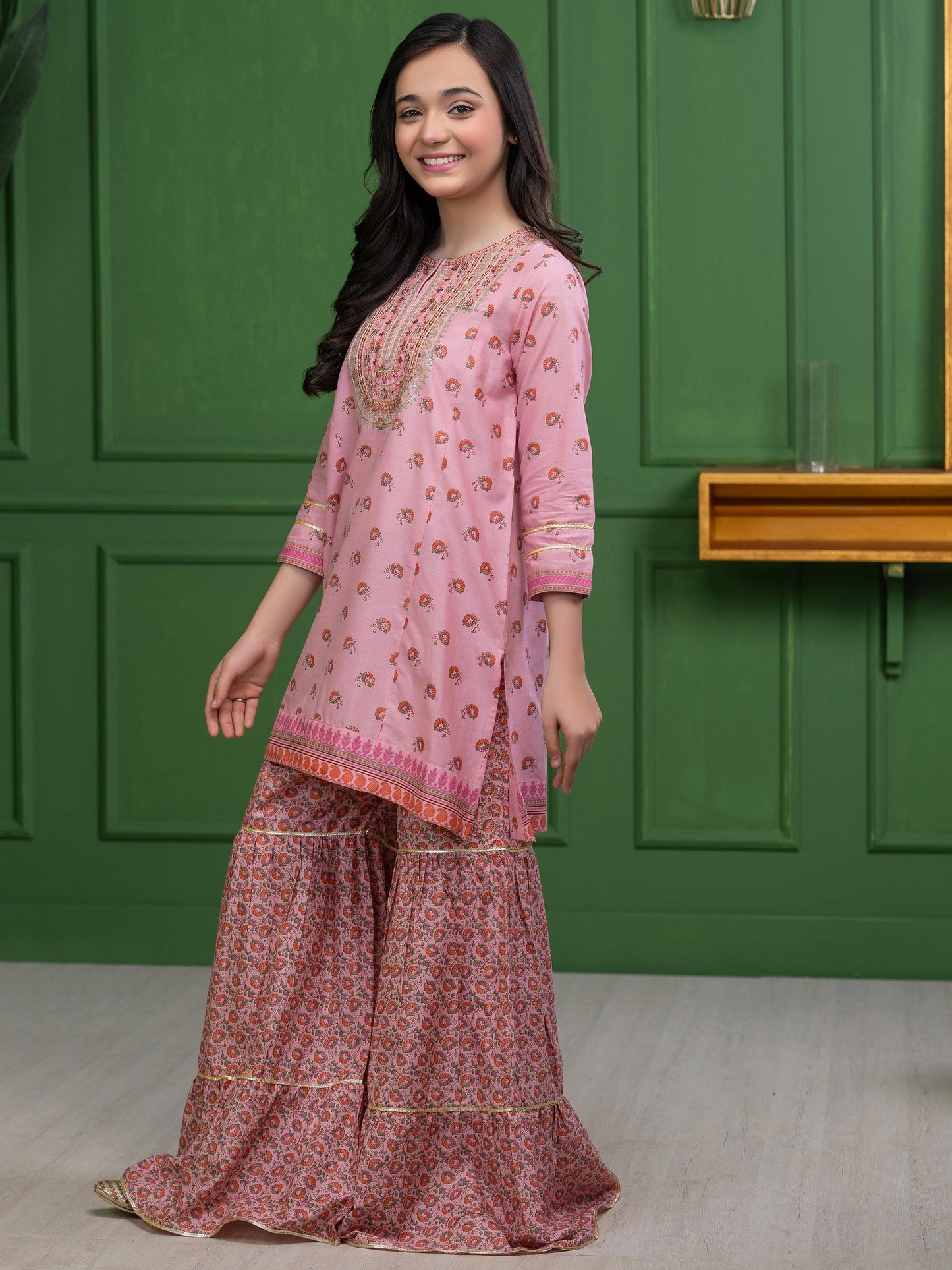 2 Piece Lawn Suit-Embroidered