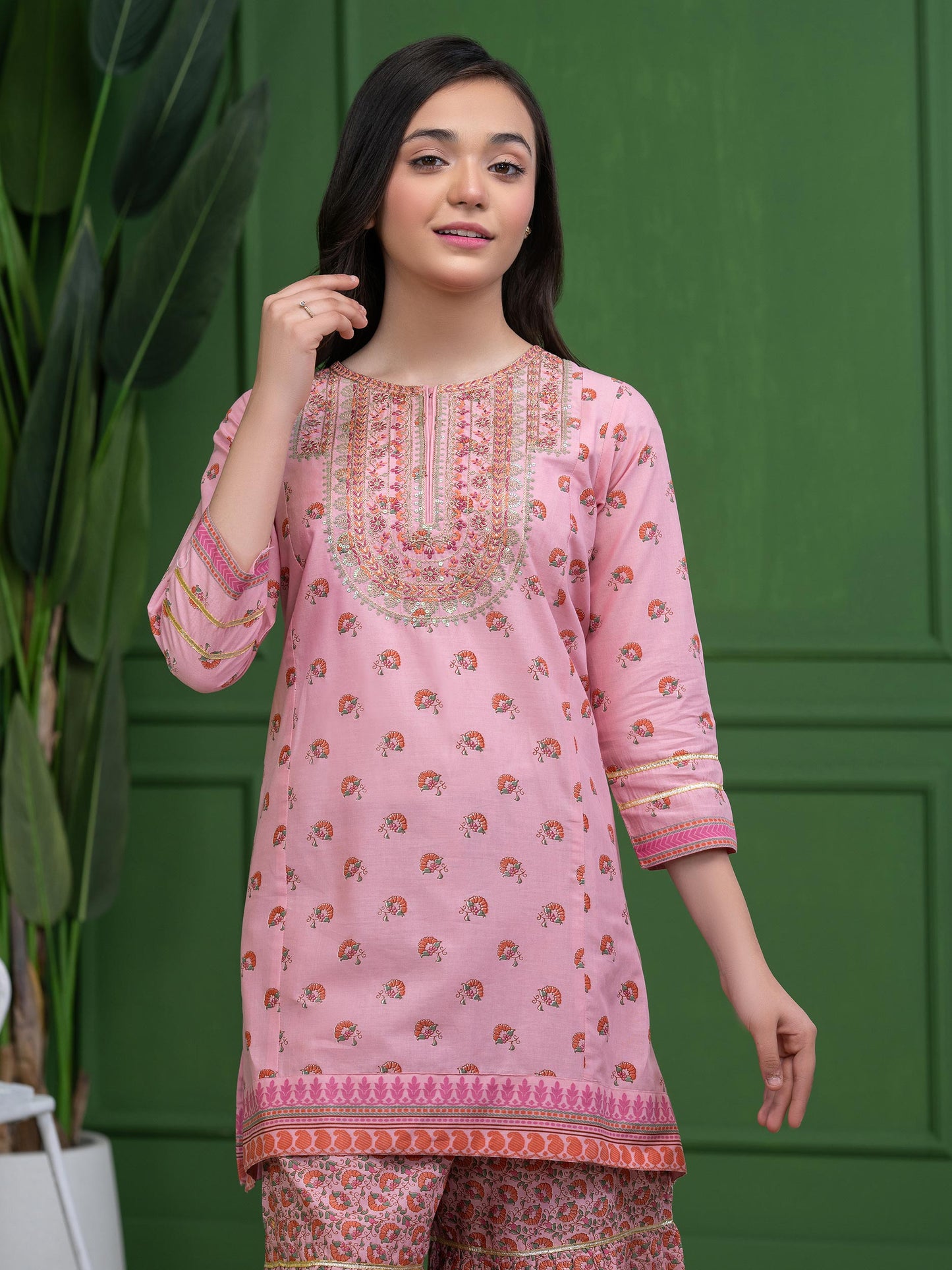 2 Piece Lawn Suit-Embroidered