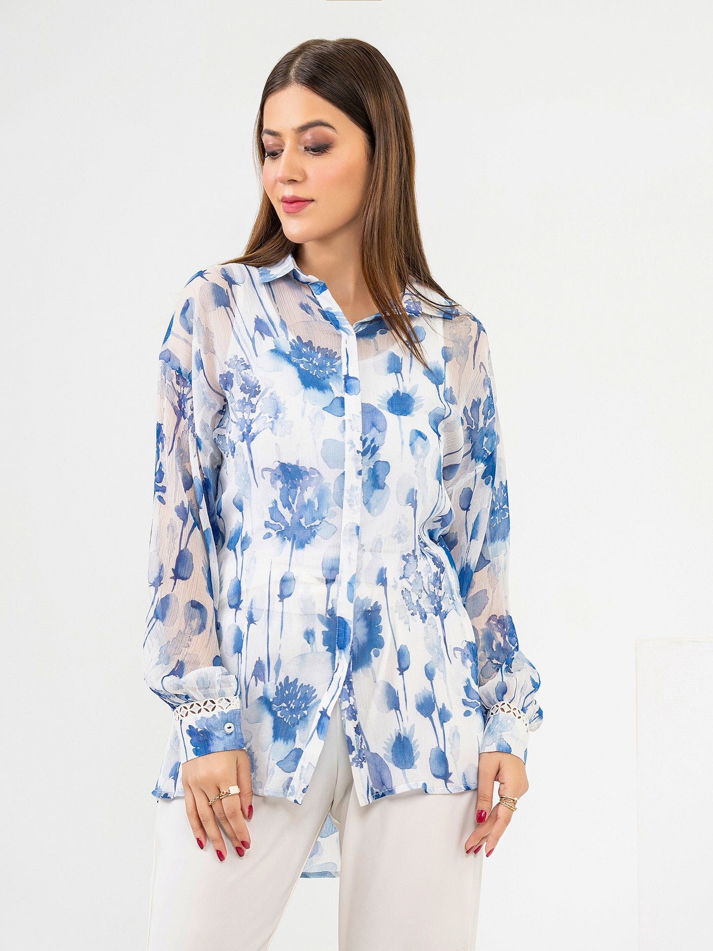 Chiffon Top-Printed