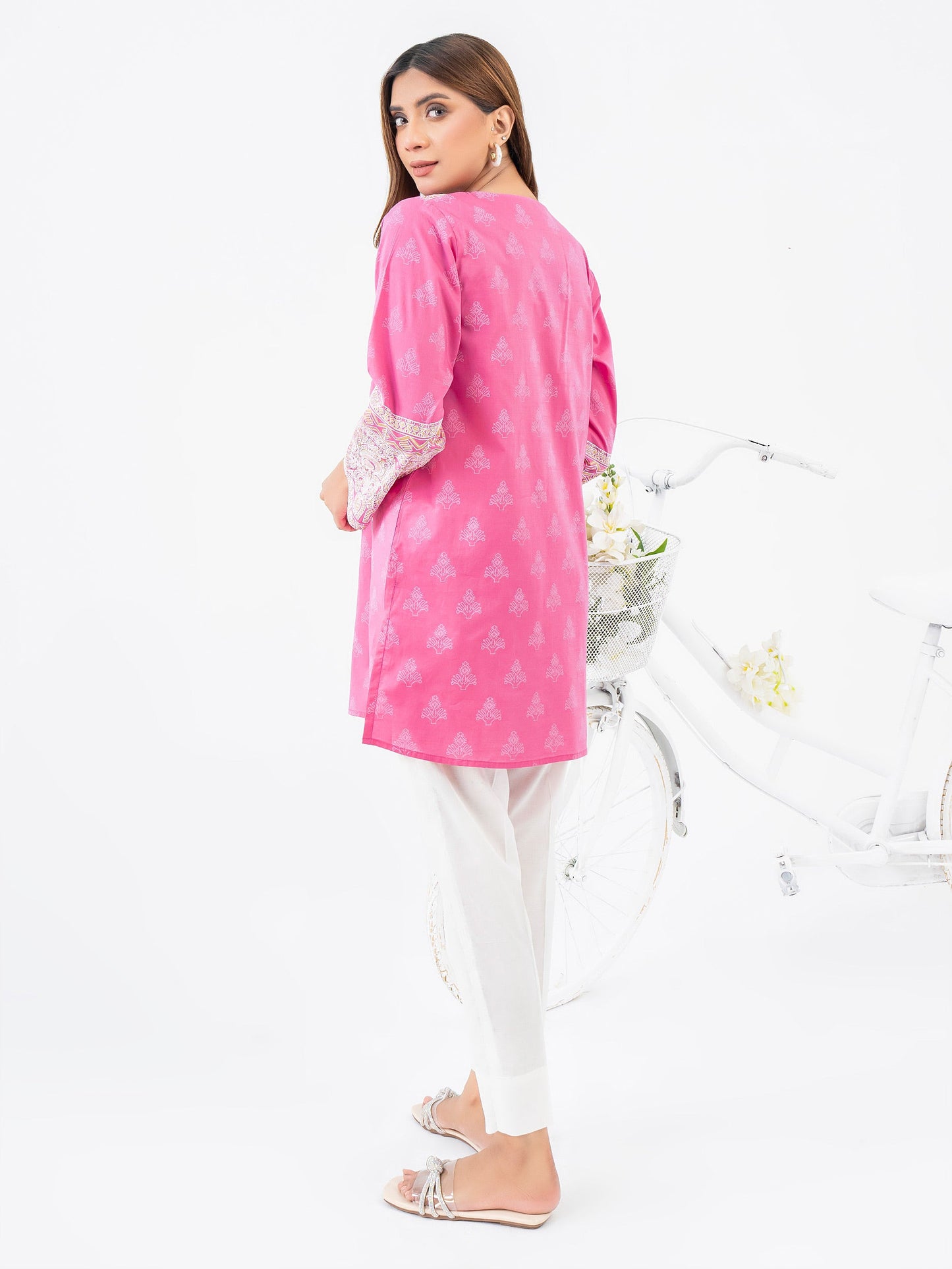 Lawn Kurti-Emboss Print (Pret)