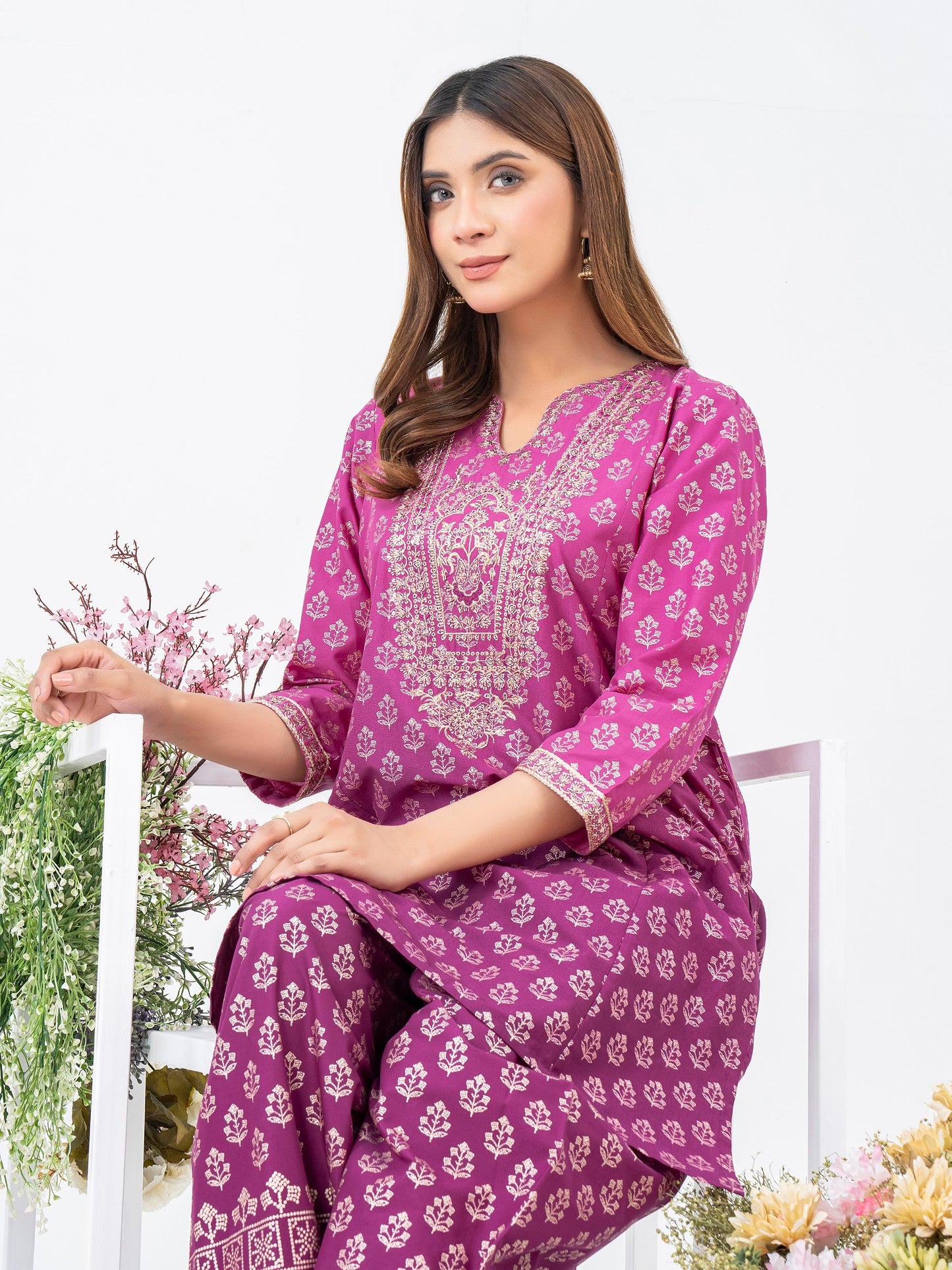 2 Piece Lawn Suit-Embroidered (Pret)