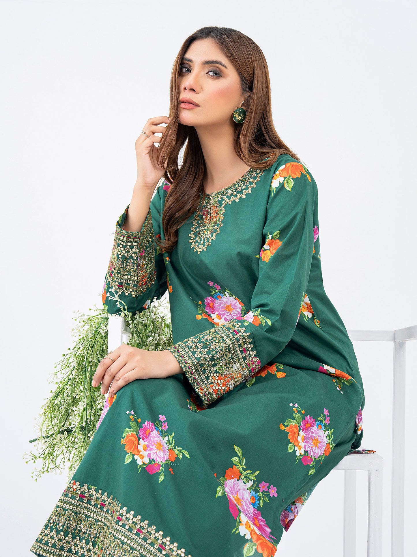 2 Piece Lawn Suit-Embroidered (Pret)