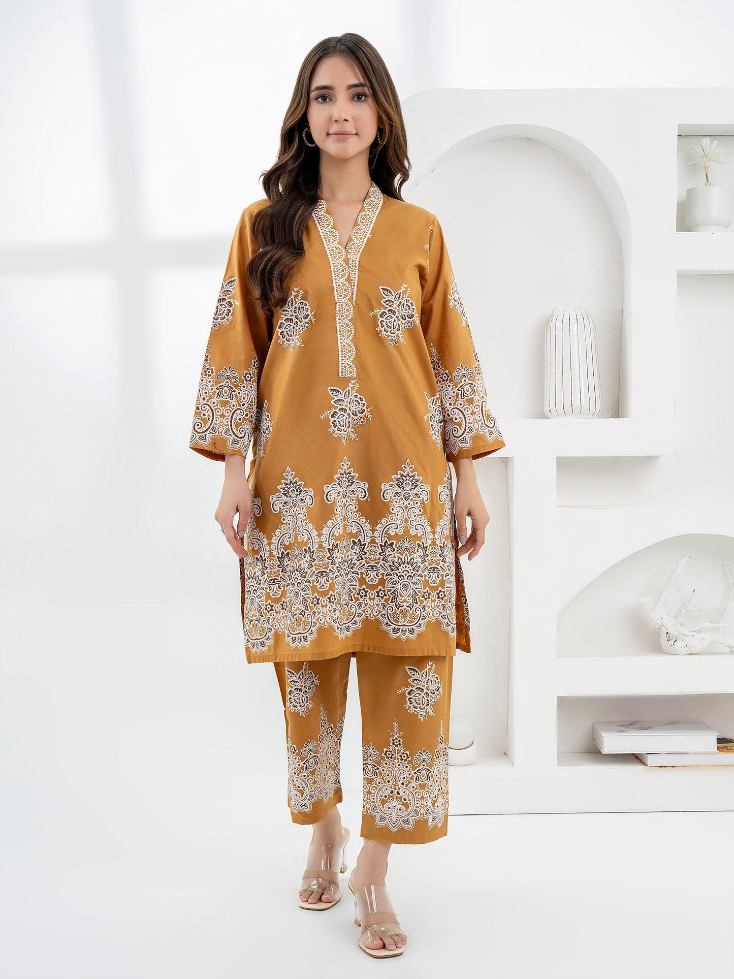 2 Piece Lawn Suit-Paste Print (Pret)