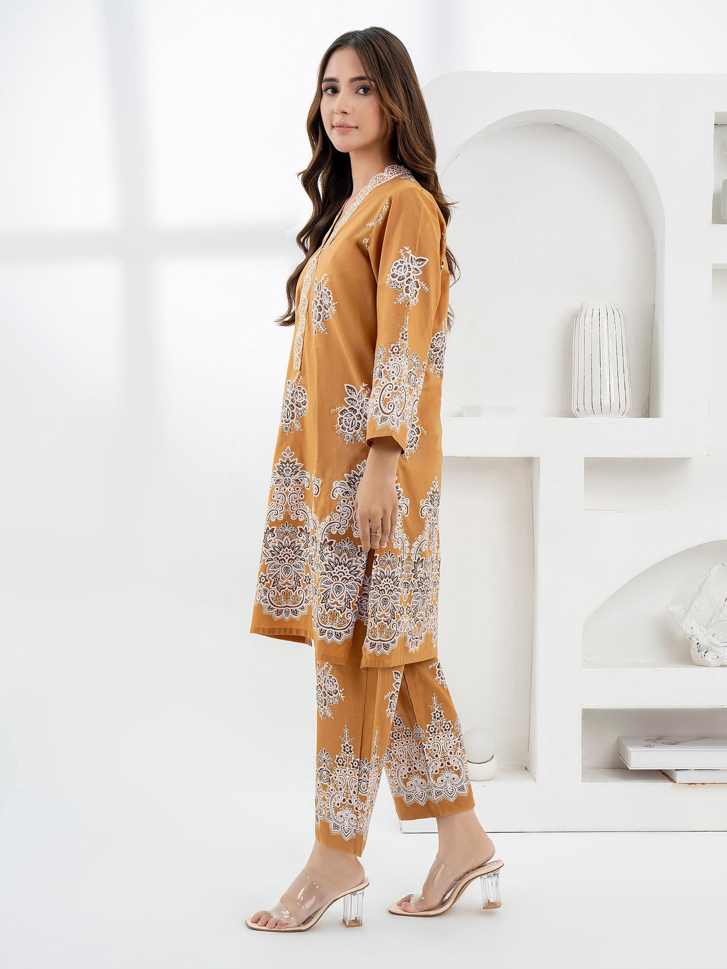 2 Piece Lawn Suit-Paste Print (Pret)