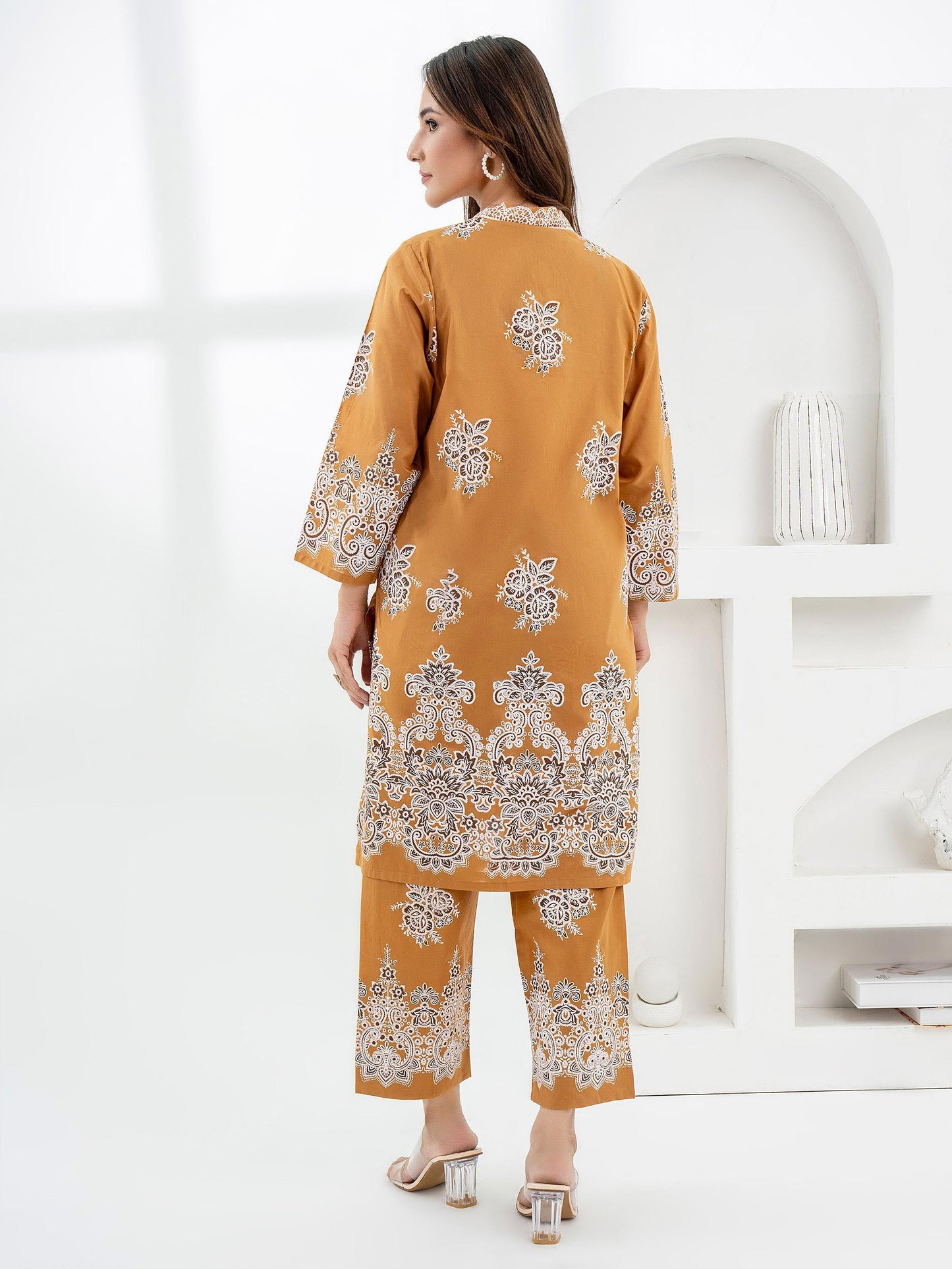 2 Piece Lawn Suit-Paste Print (Pret)