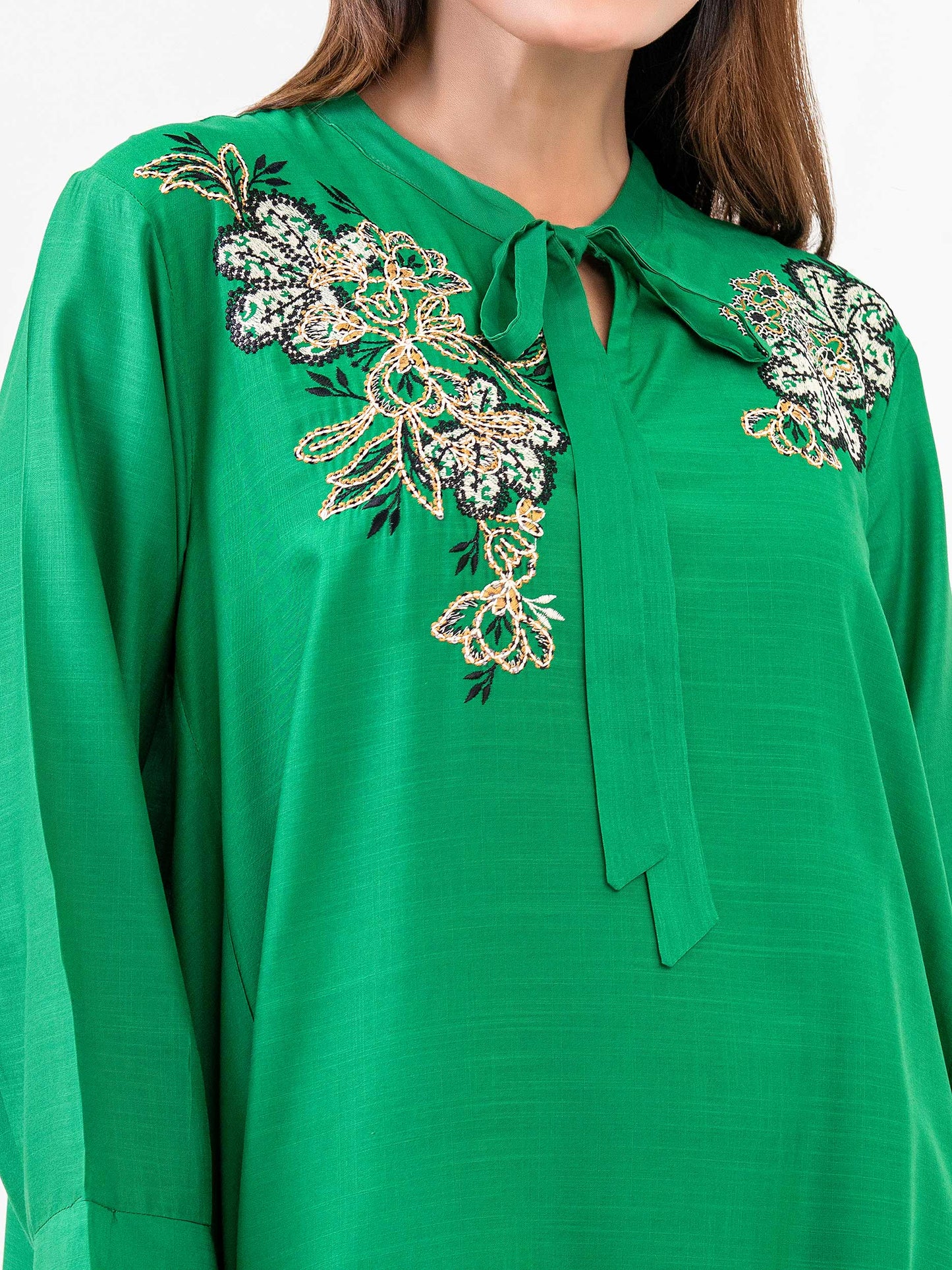 Viscose Shirt-Embroidered (Pret)