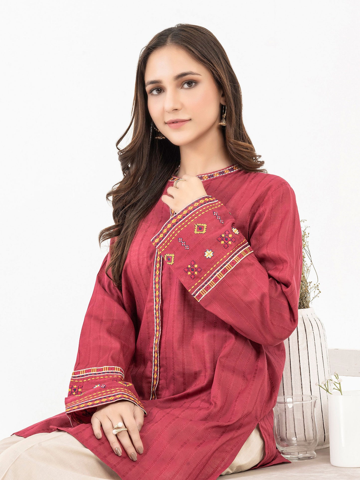 Lawn Kurti-Embroidered (Pret)