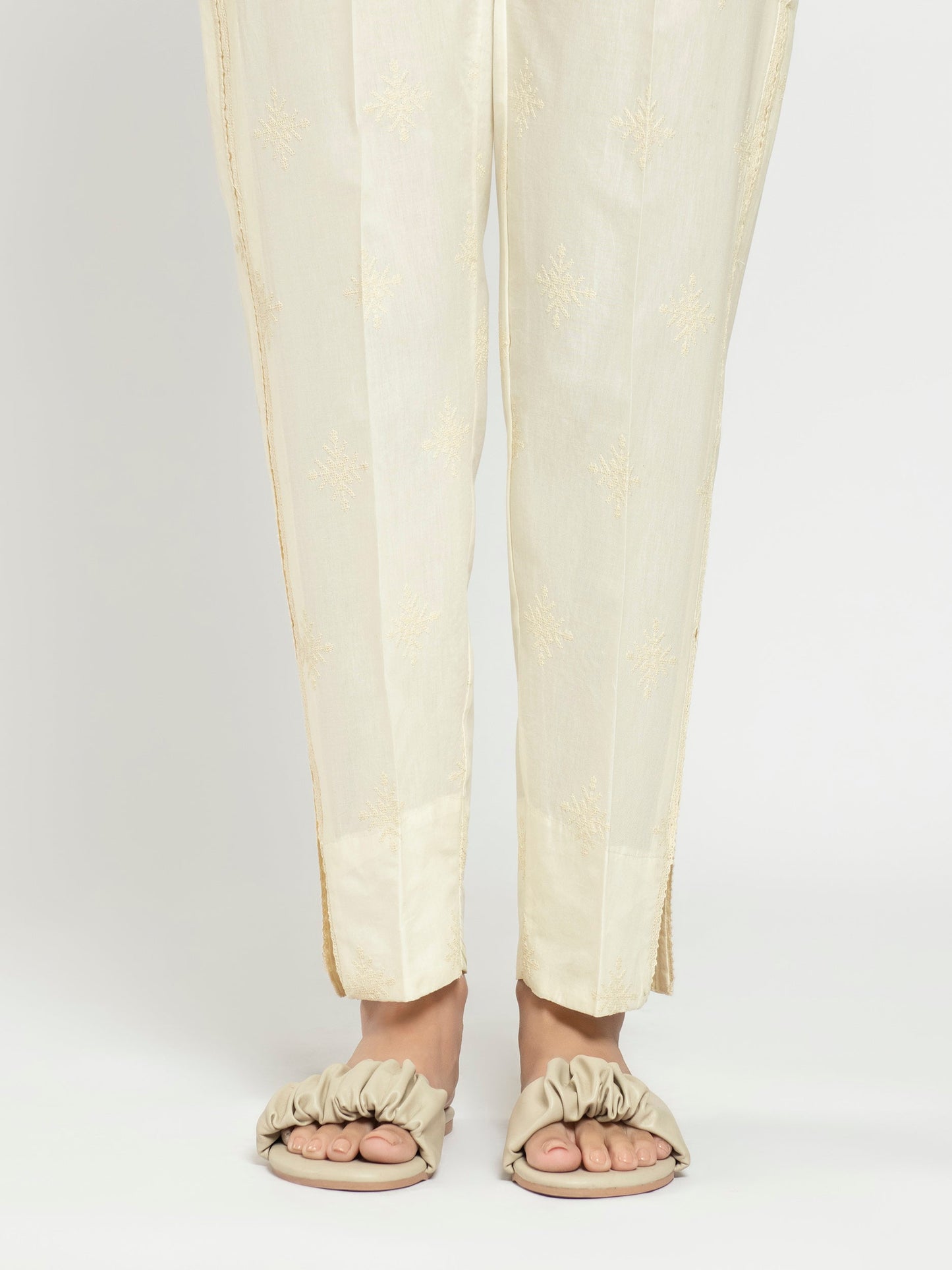 Embroidered Cambric Trouser