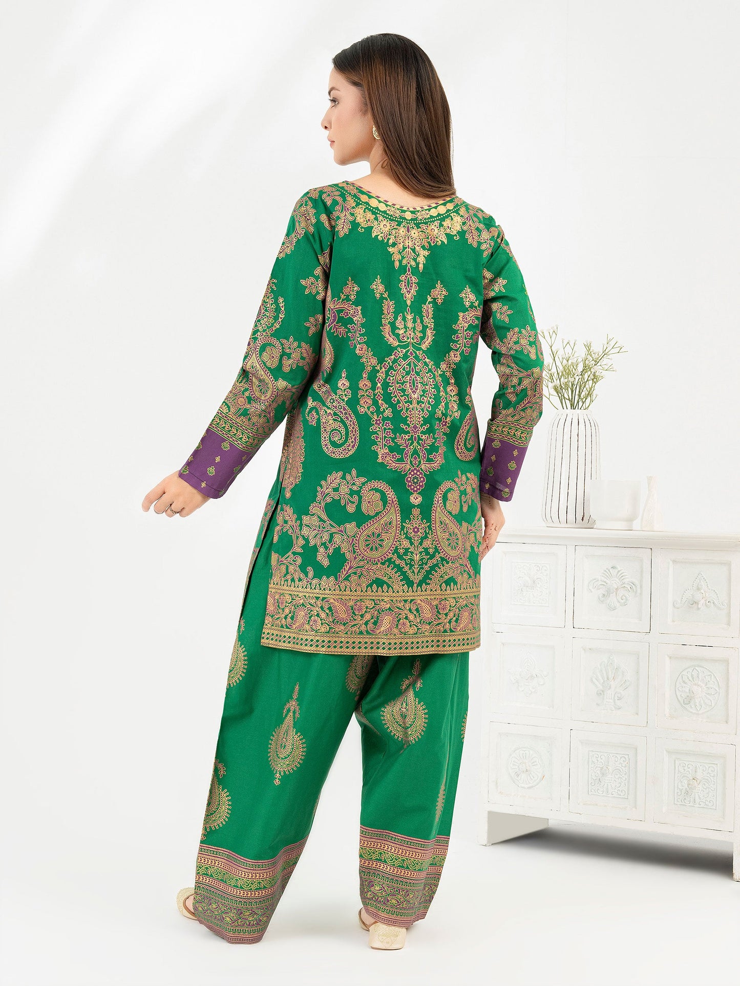 2 Piece Lawn Suit-Embellished (Pret)