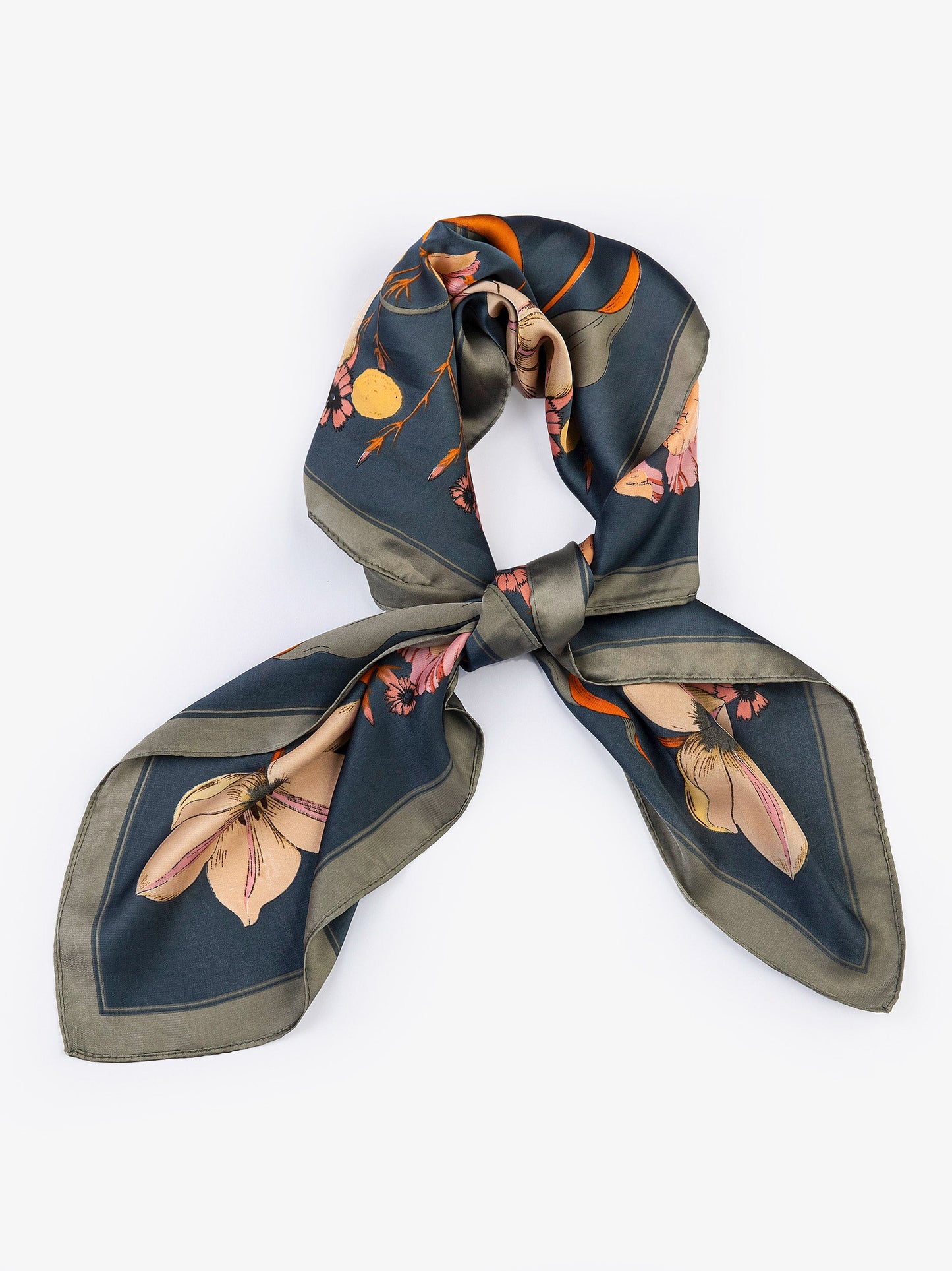 Printed Silk Mini Scarf