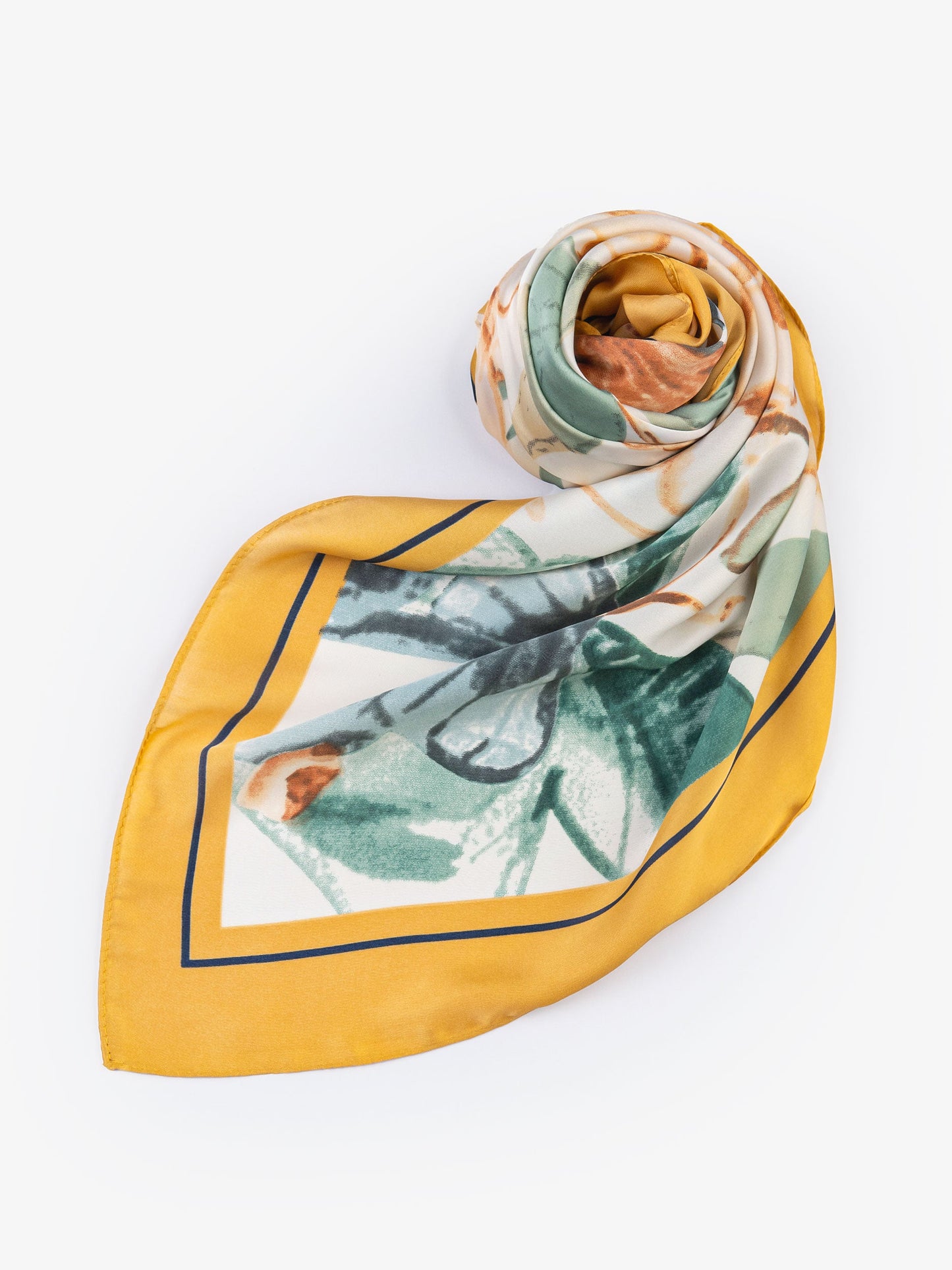 Printed Silk Mini Scarf