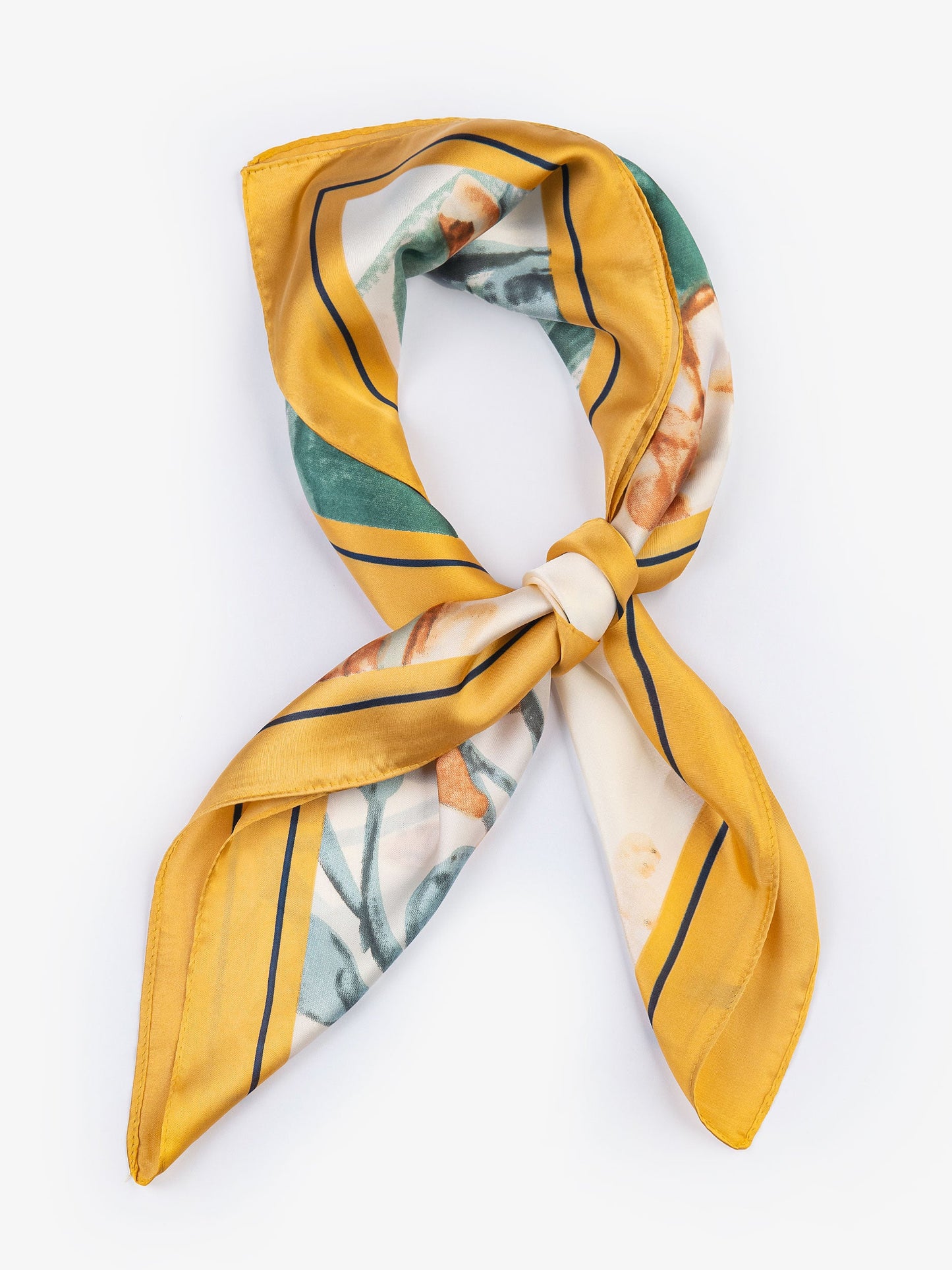 Printed Silk Mini Scarf