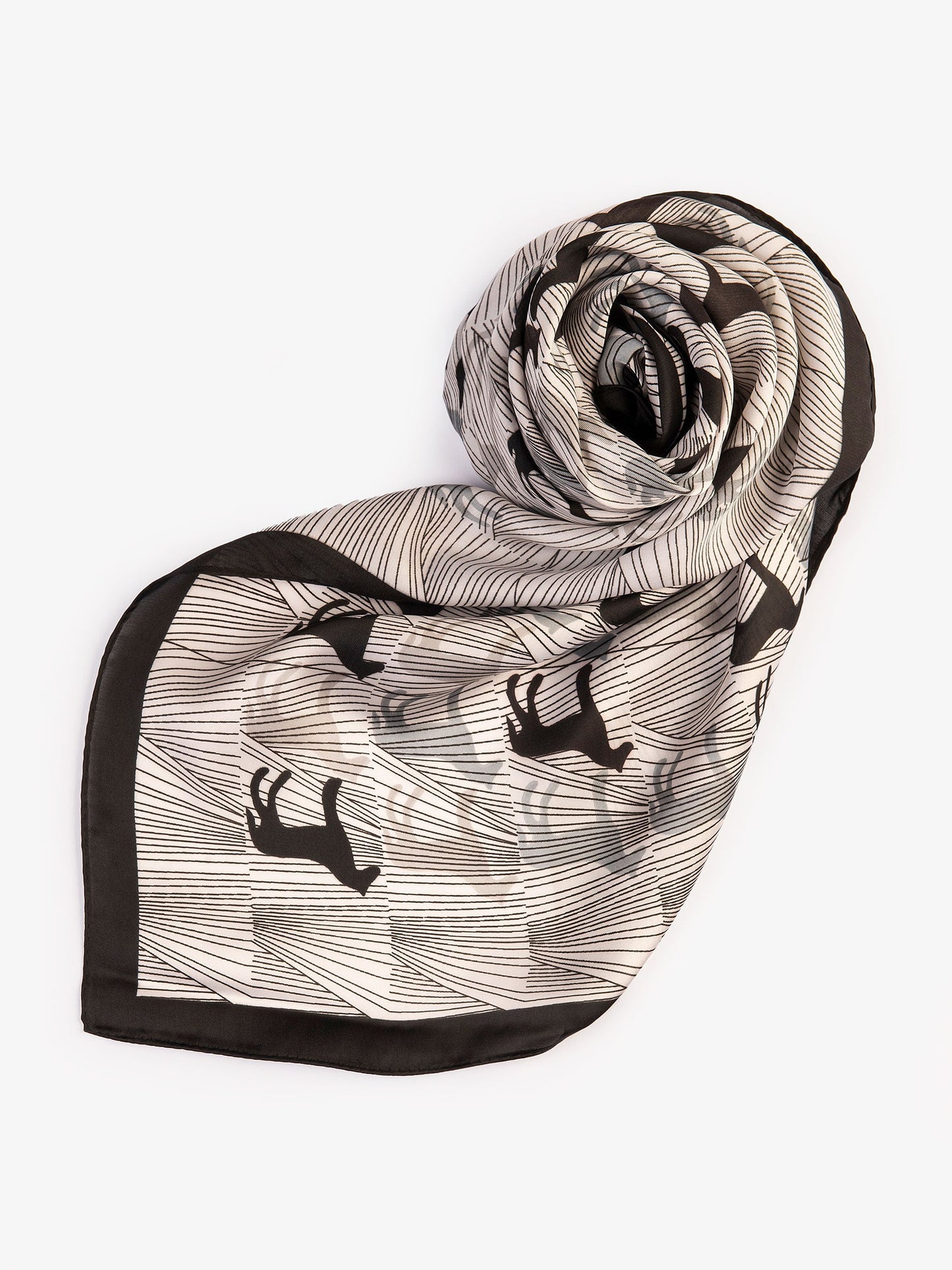 Printed Silk Mini Scarf