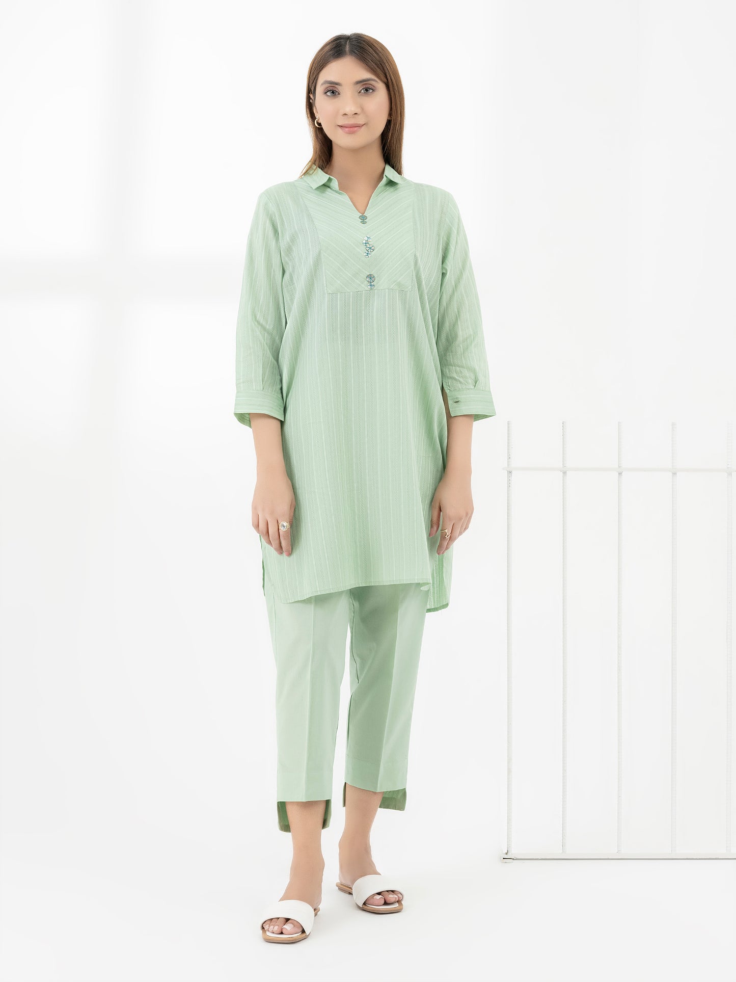 2 Piece Lawn Suit-Dyed (Pret)