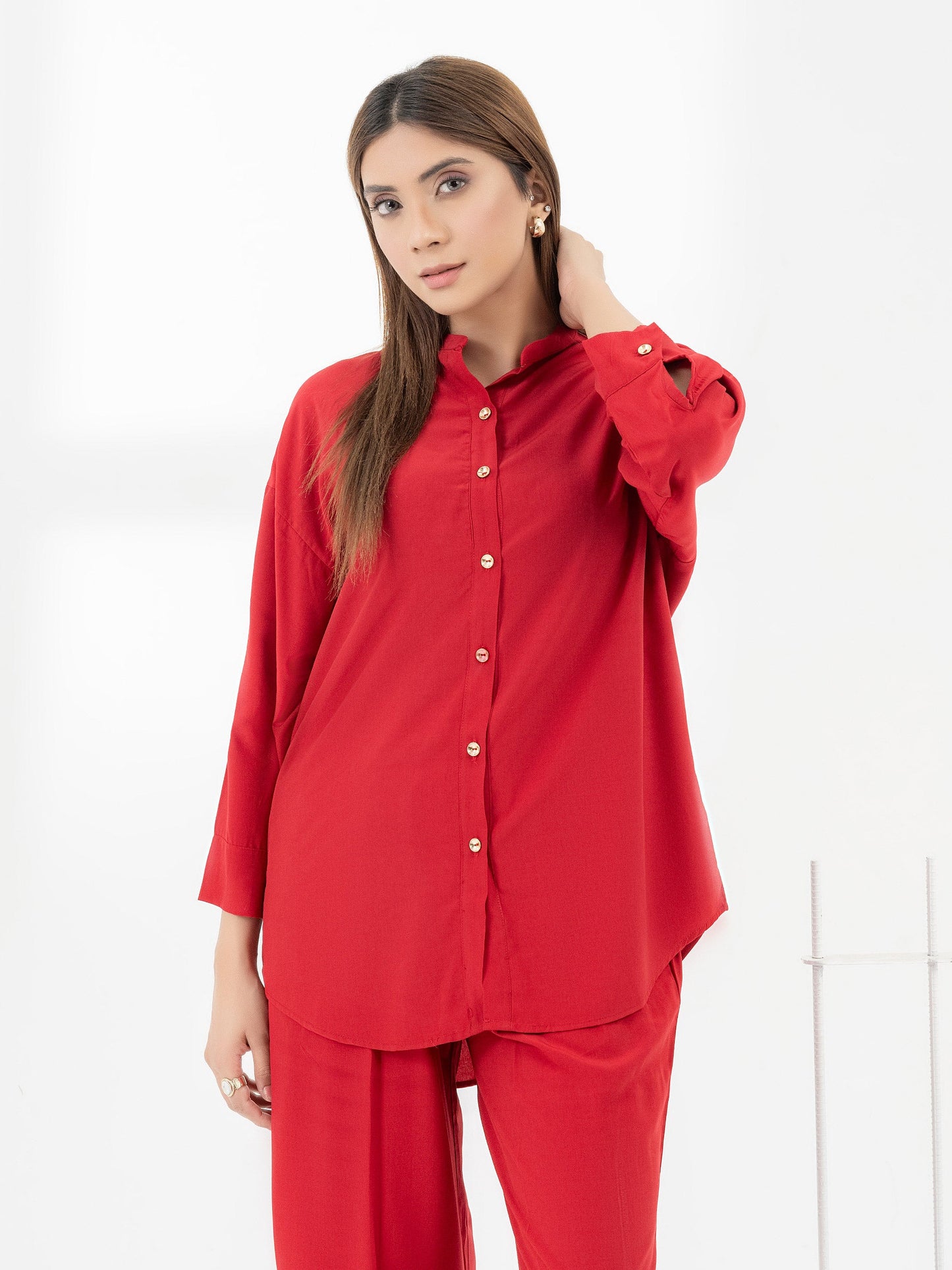 Dyed Raw SilK Co-ord Set (wrong images)