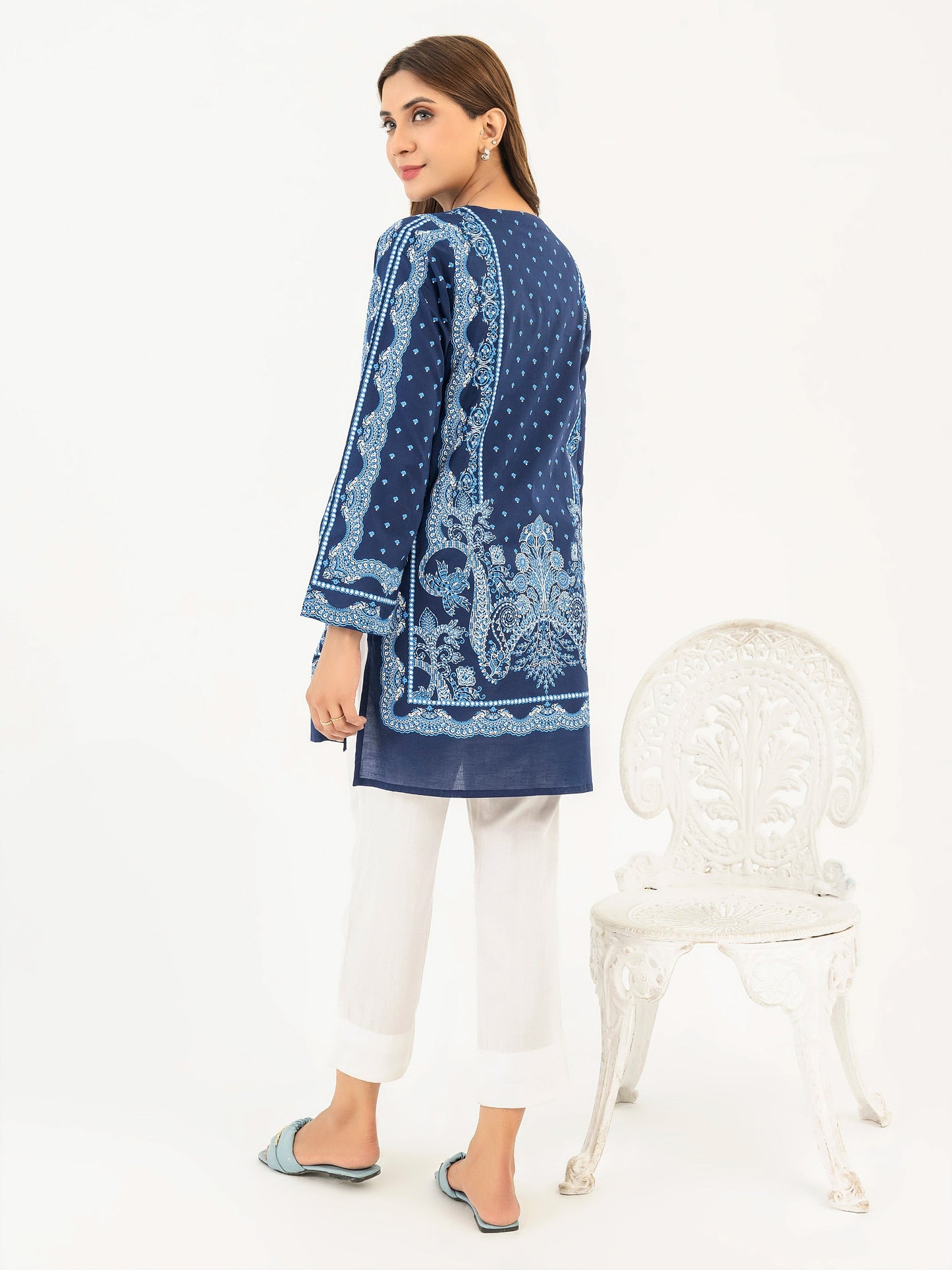 Cambric Kurti-Paste Print (Pret)