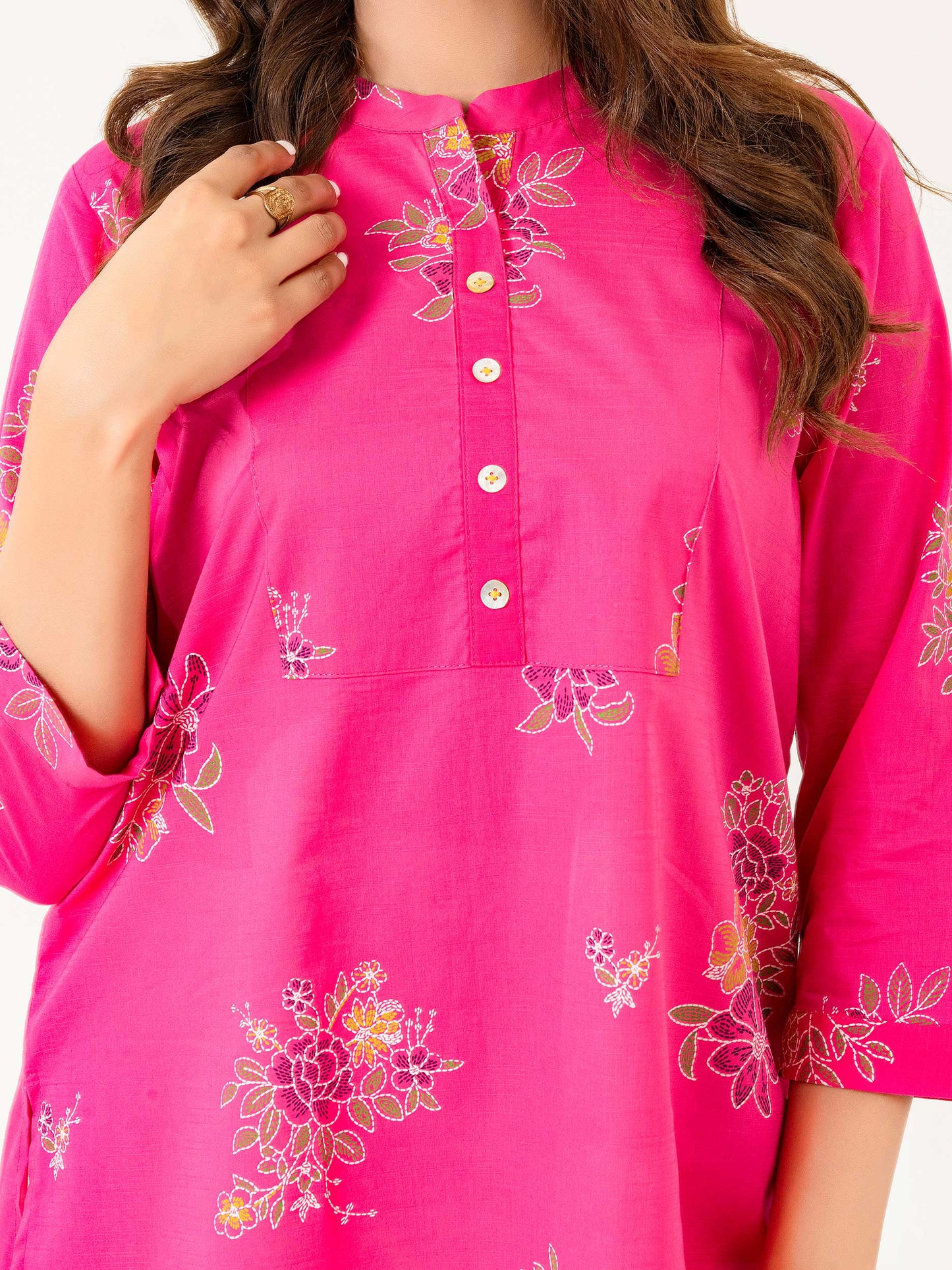 Lawn Kurti-Paste Print