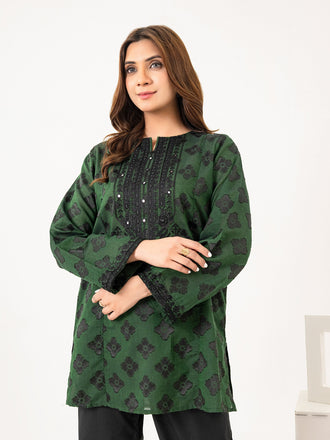 jacquard-kurti-embroidered