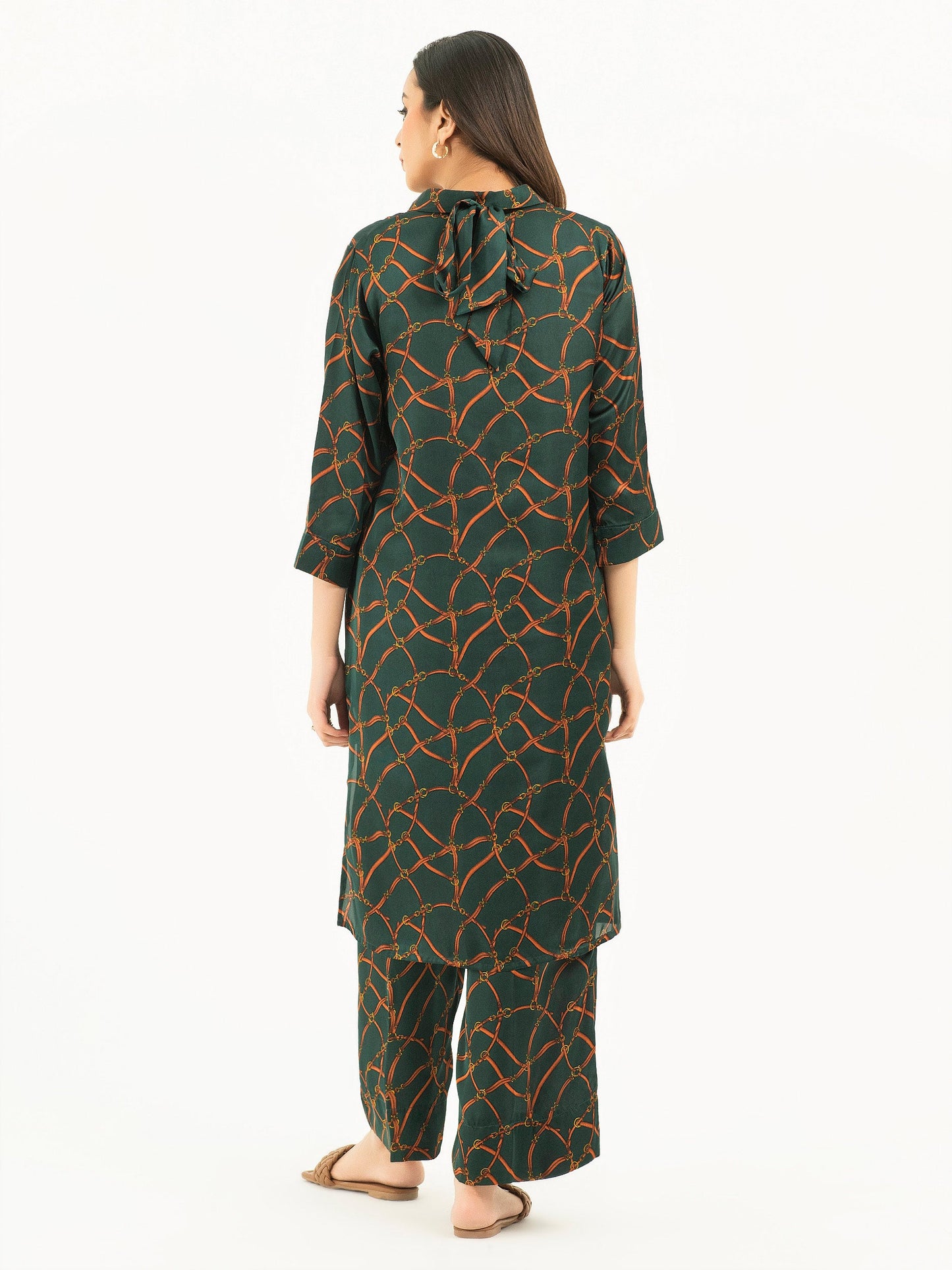 Printed Silk Co-Ord Set (Pret)