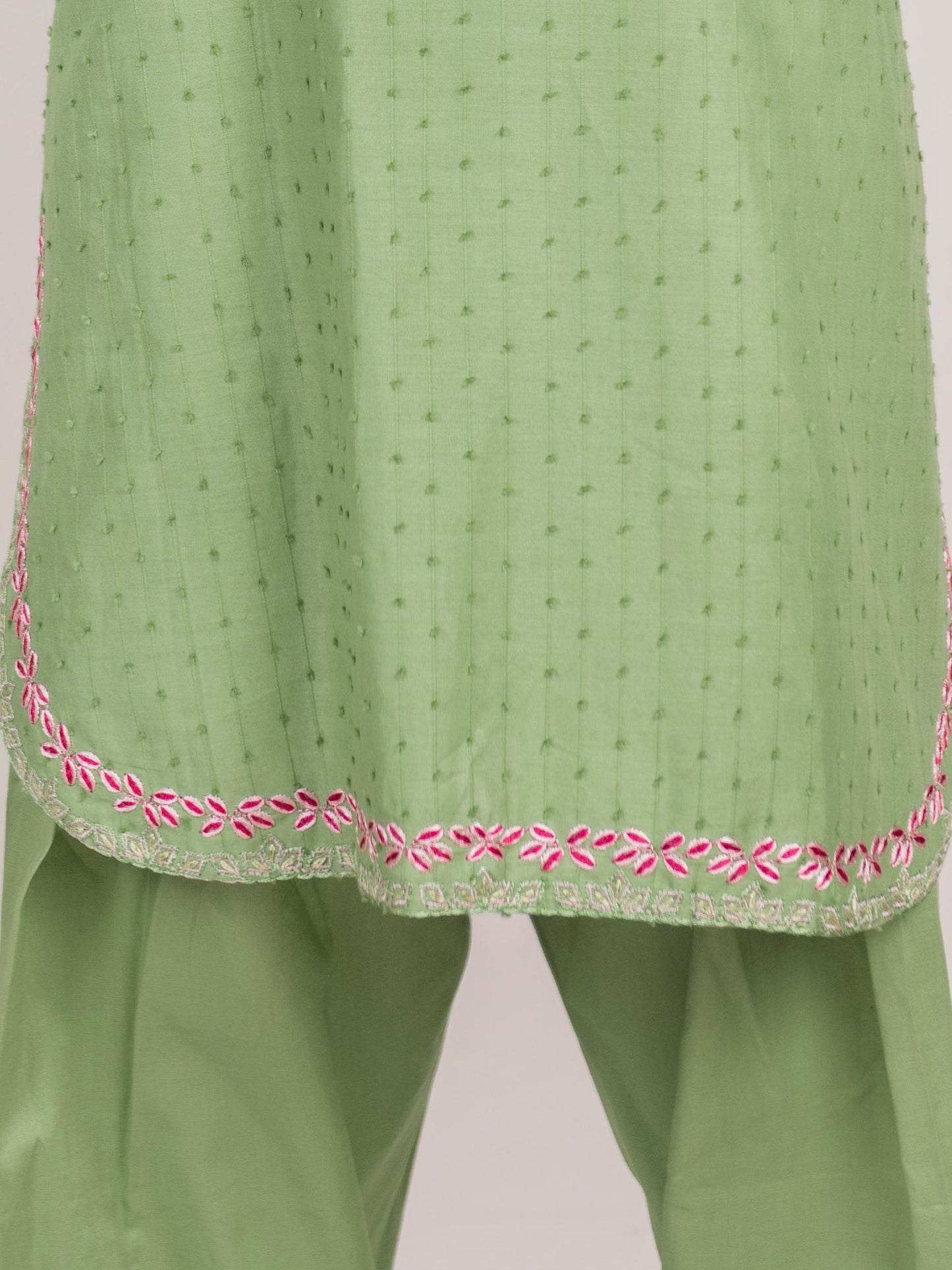 2 Piece Lawn Texture Suit- Embroidered (Pret)
