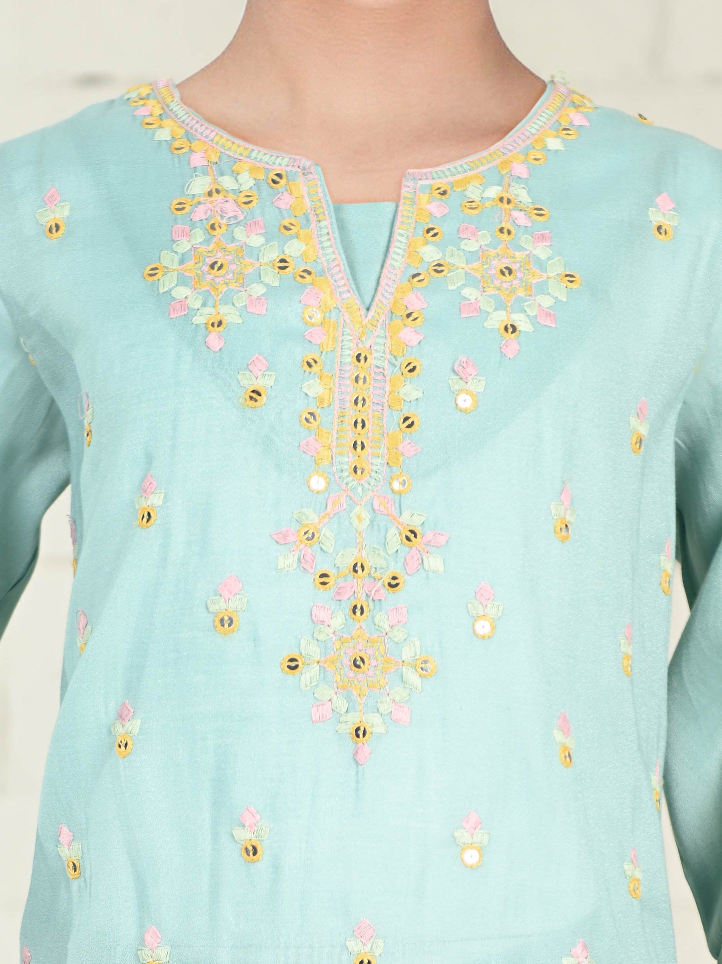 2 Piece Moonlight  Suit- Embroidered (Pret)