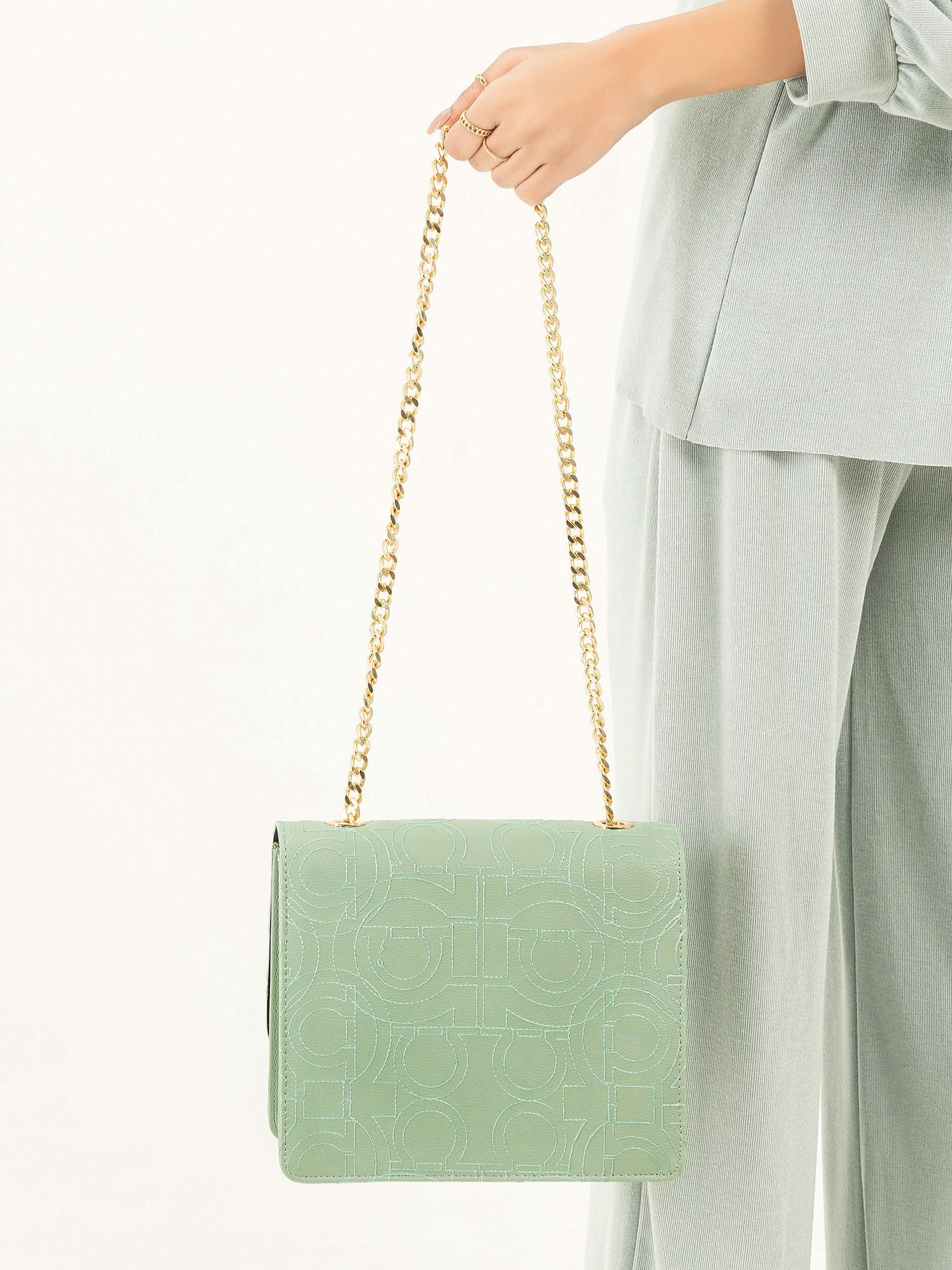 Embroidered Pattern Handbag