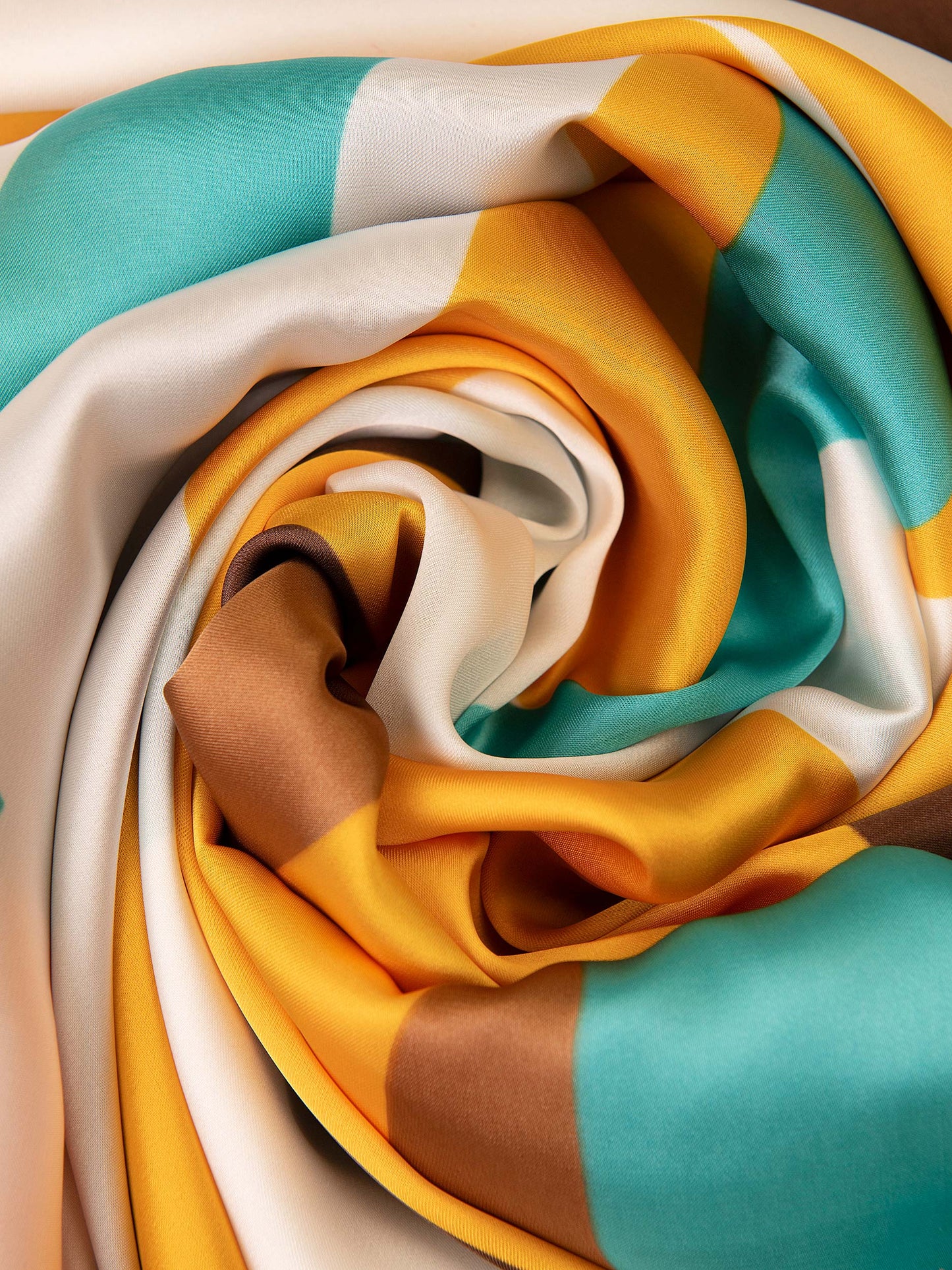 Multi-tone Printed Silk Scarf