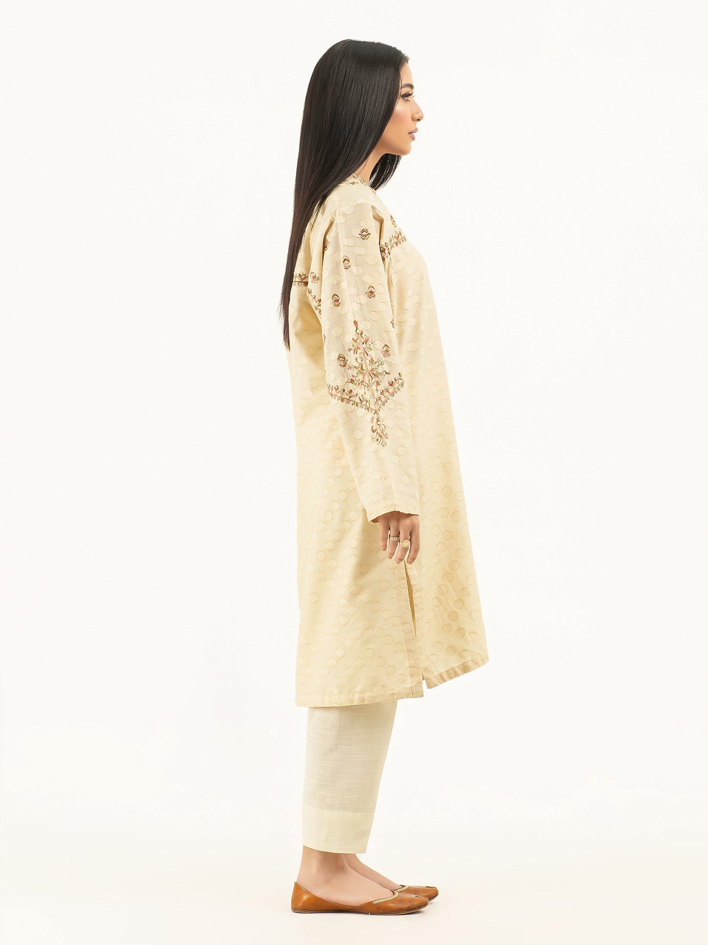 Jacquard Shirt-Embroidered (Pret)