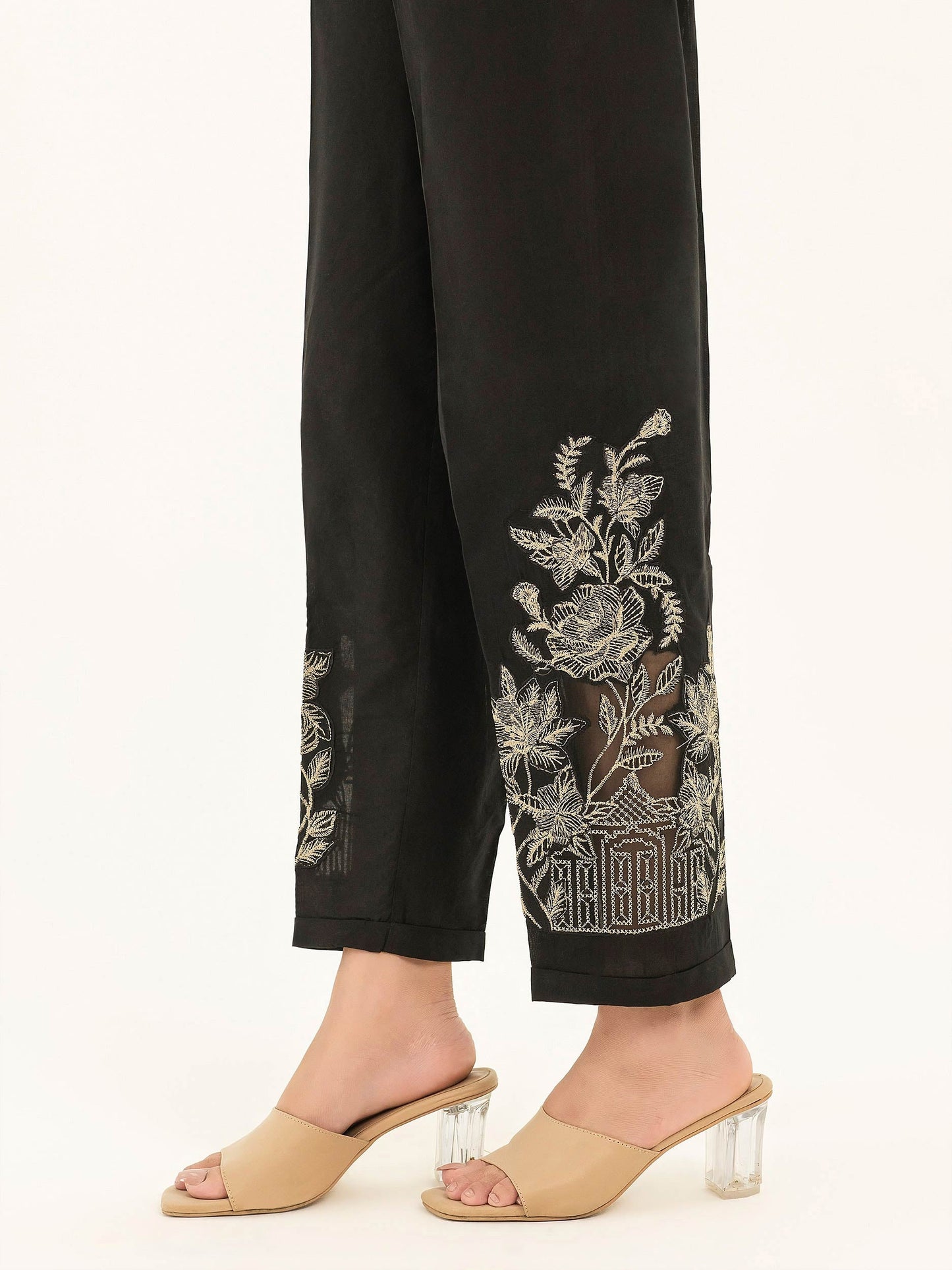 Embroidered Cambric Trousers