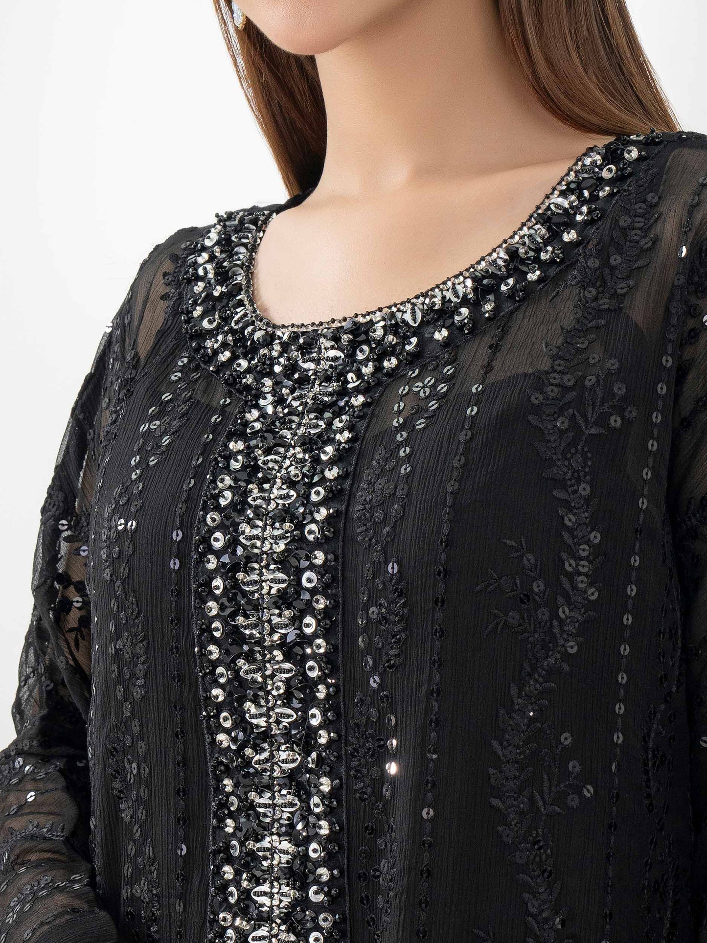 Chiffon Kaftan-Embellished (Pret)