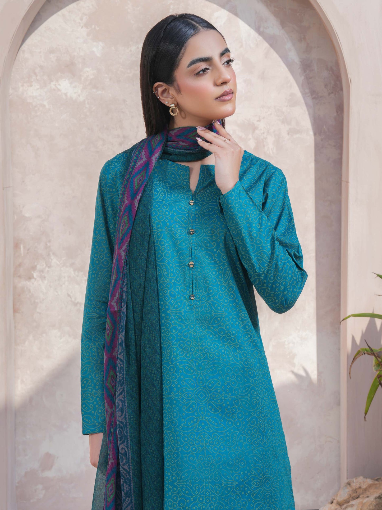 3 Piece Lawn Suit-Printed (Unstitched)