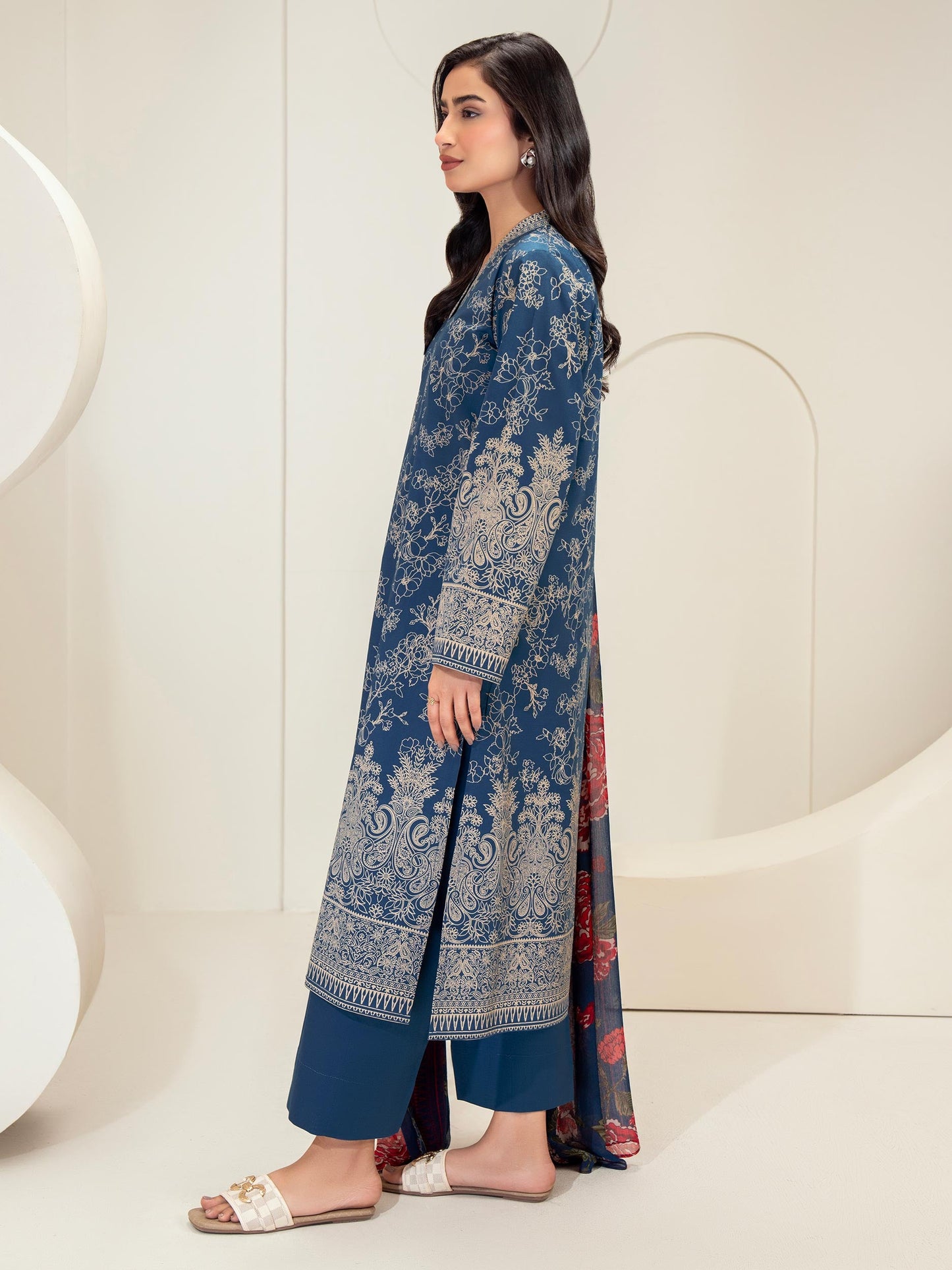 3 Piece Lawn Suit-Paste Print (Unstitched)