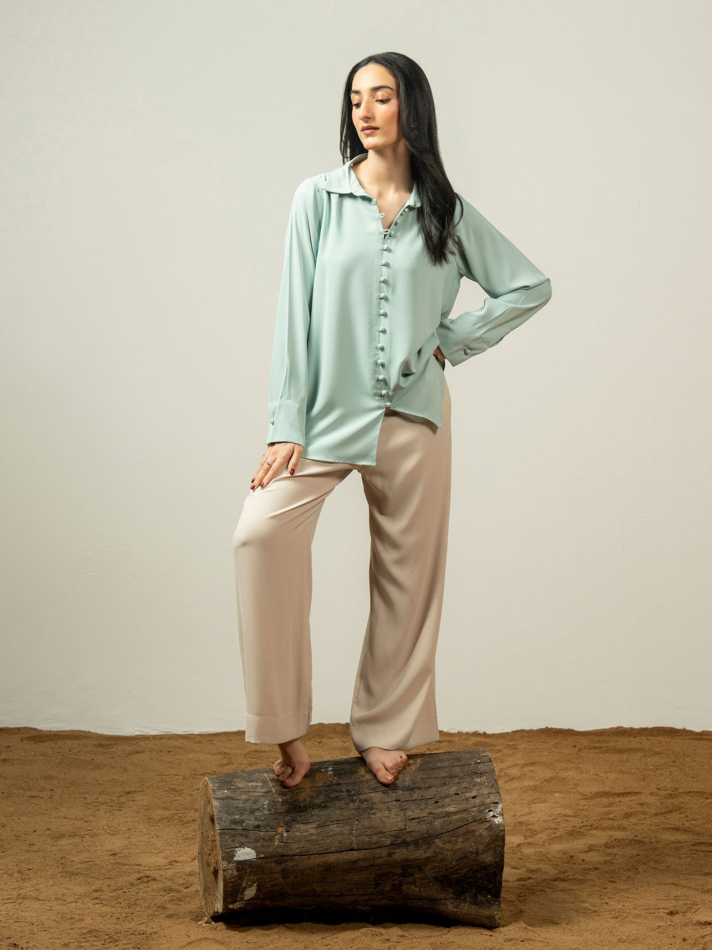 Dyed Silk Top