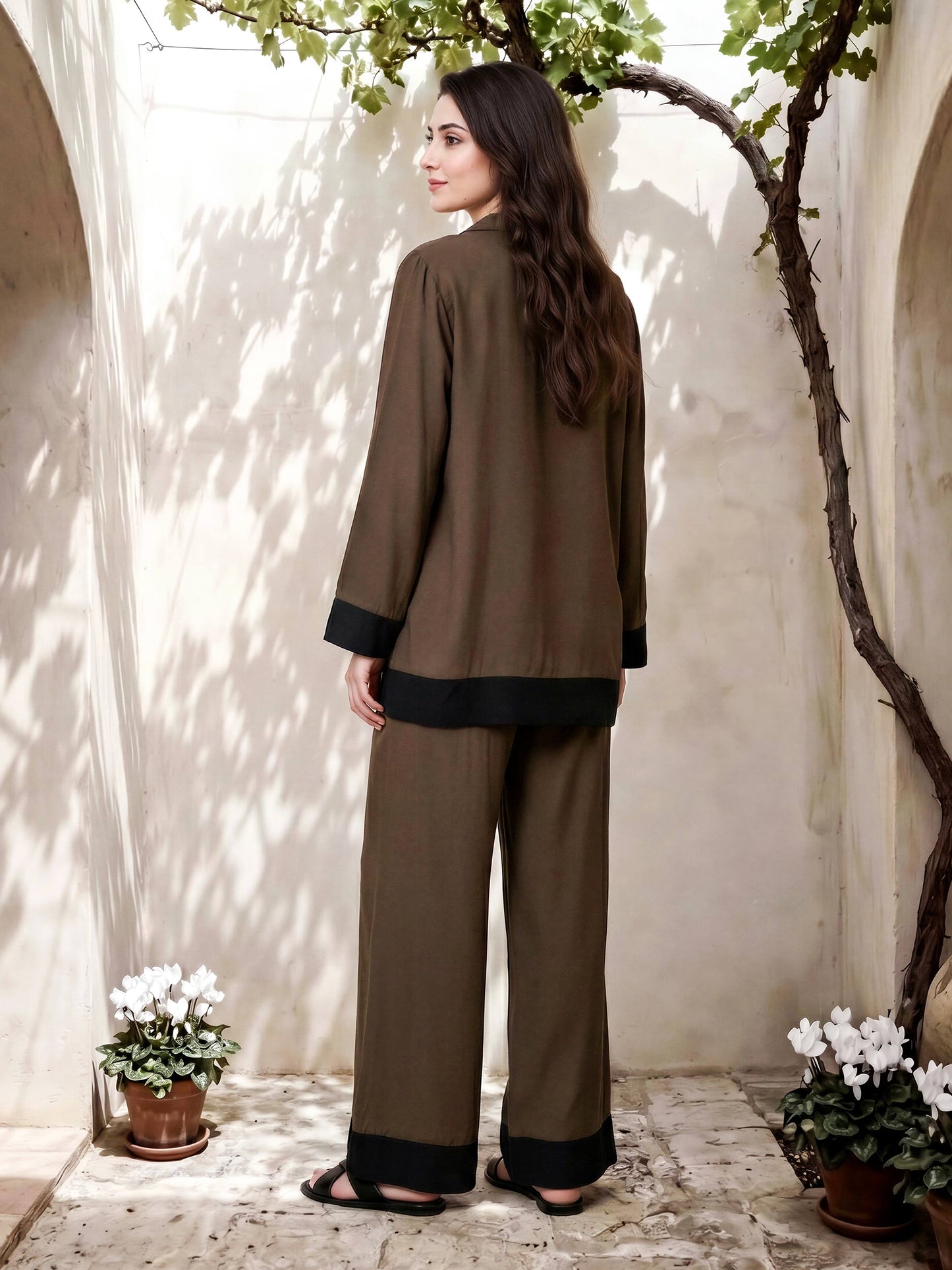 Polyester Viscose Co-ord Set