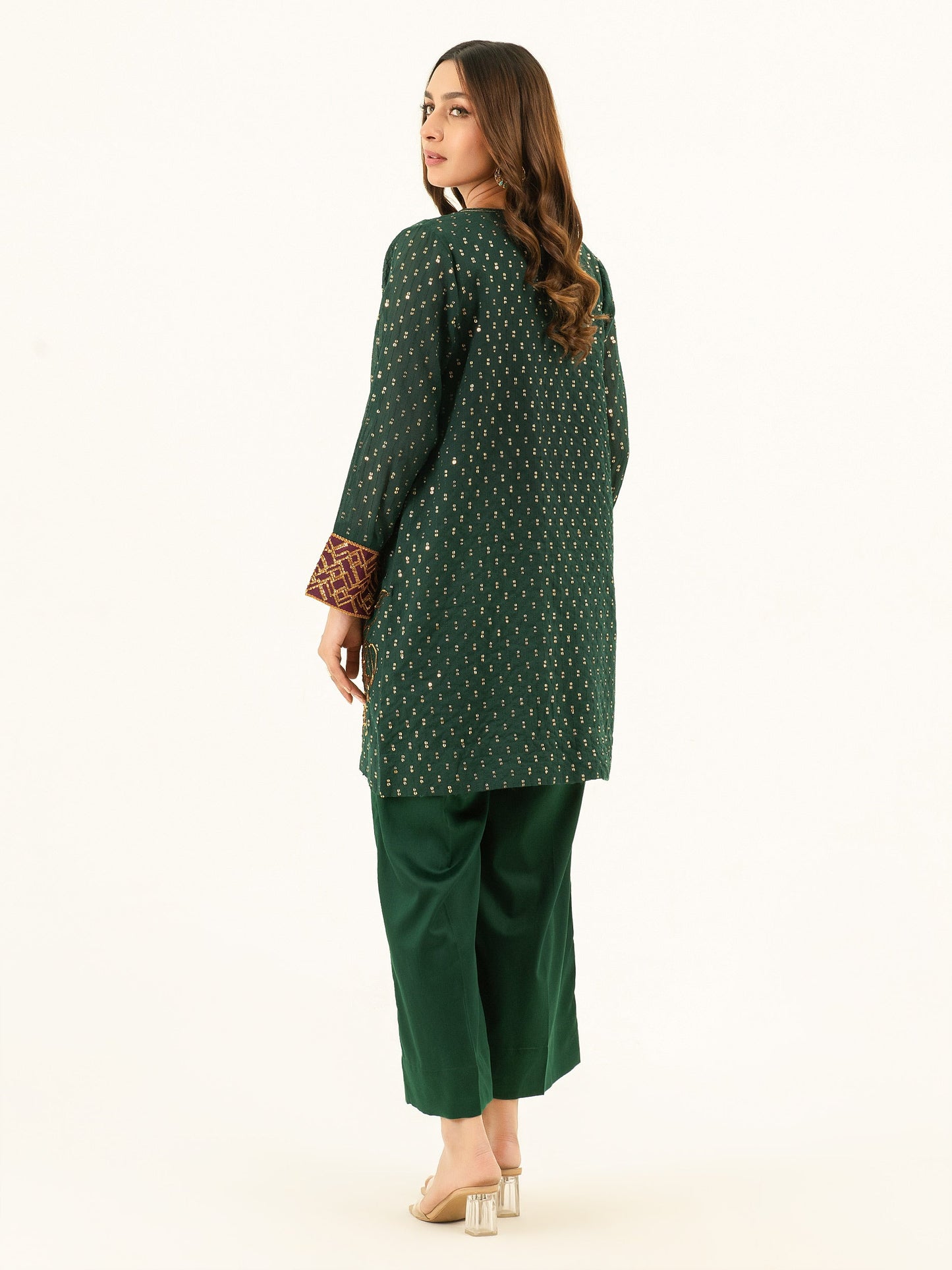 3 Piece Net Suit-Embroidered (Pret)