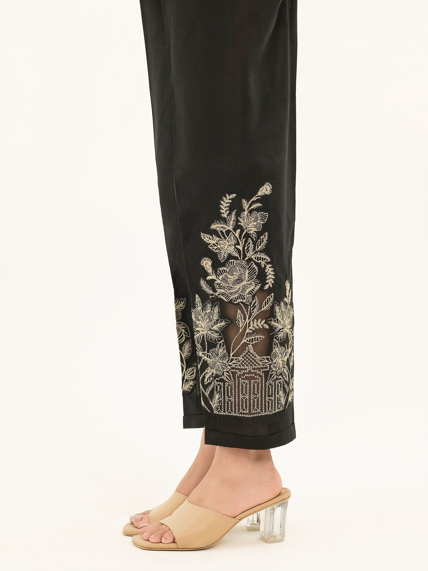 Embroidered Cambric Trousers