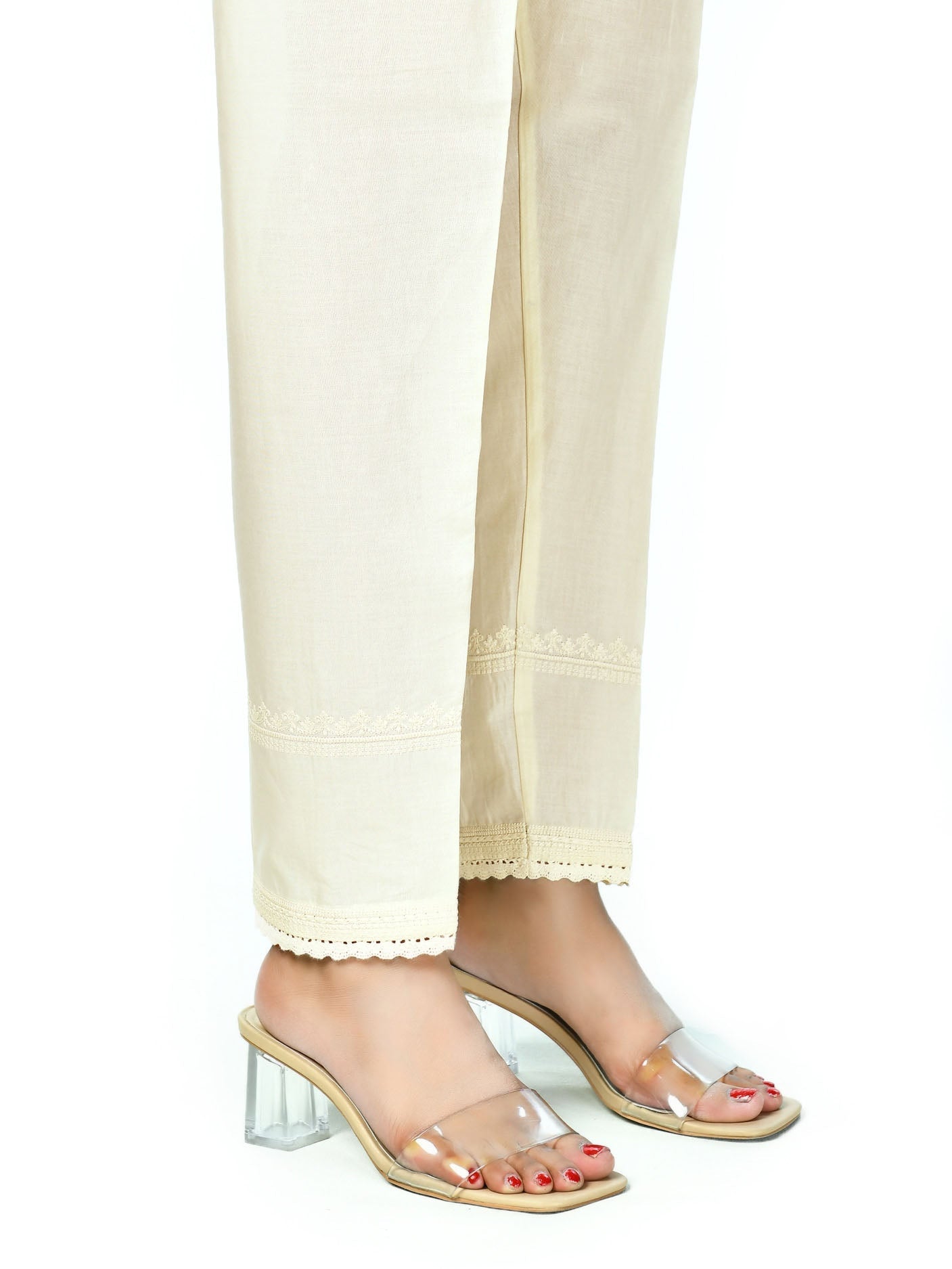 Embroidered Cambric Trouser