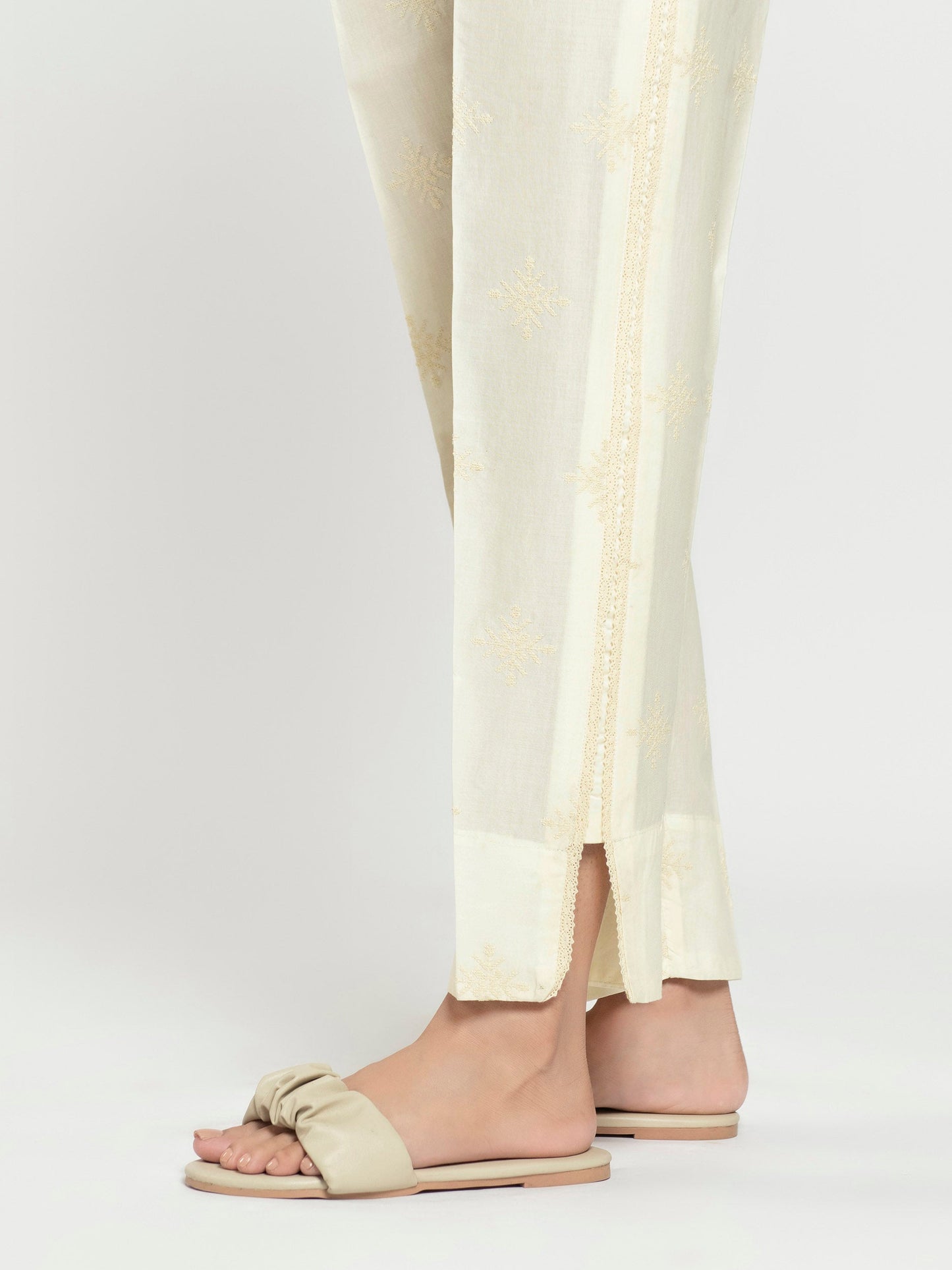 Embroidered Cambric Trouser